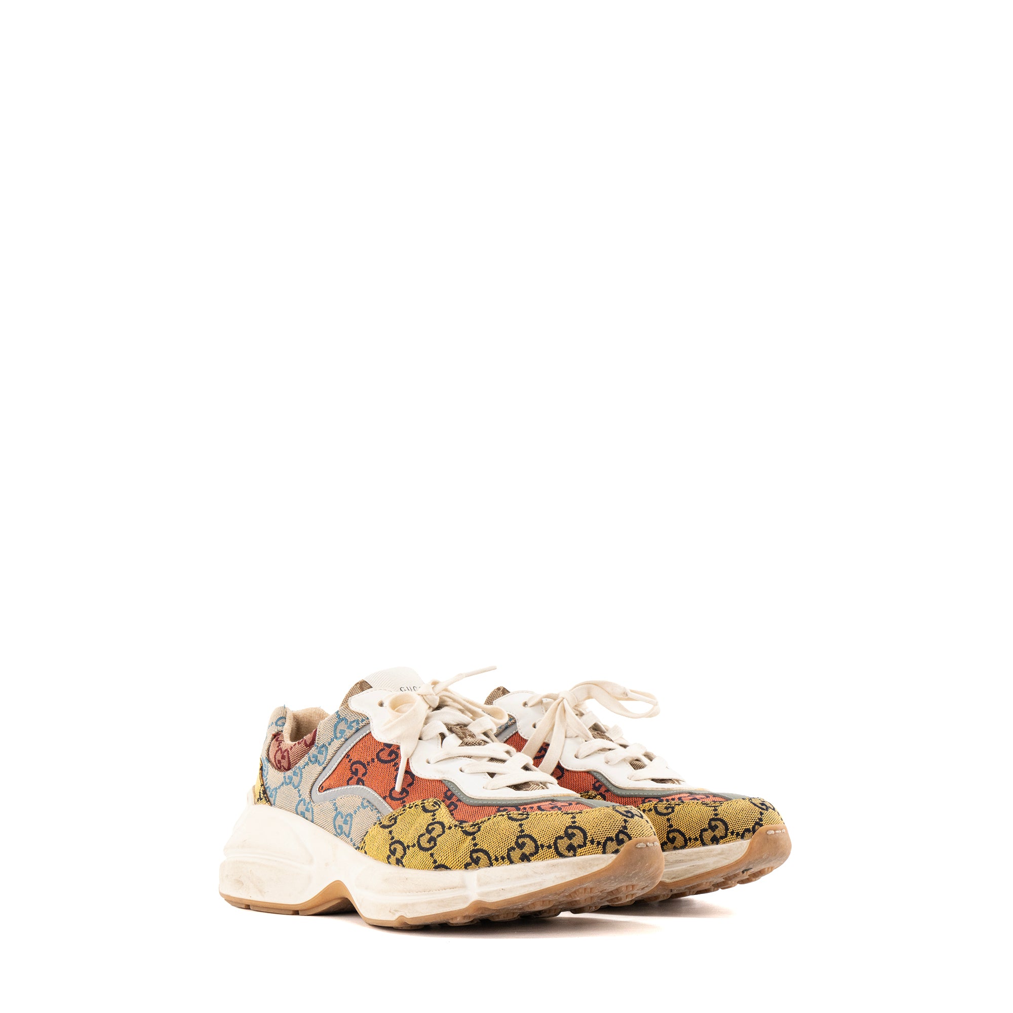 GUCCI - Sneakers Rython Gucci en toile monogrammée multicolore (T40)