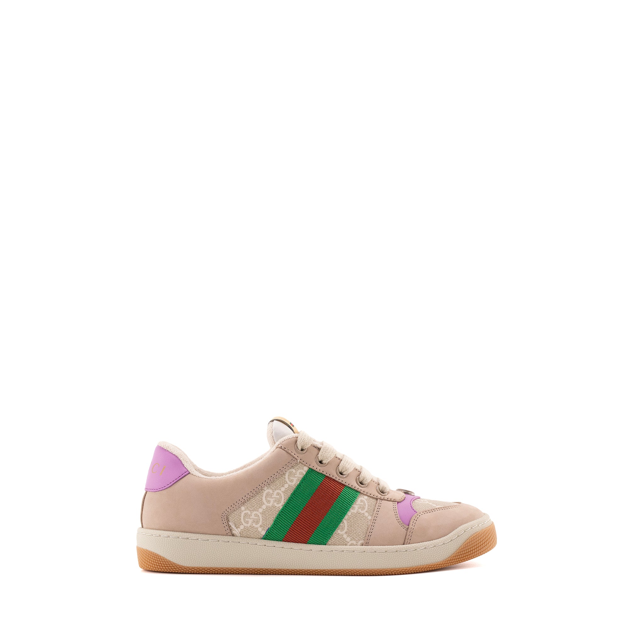 GUCCI - Sneakers Screener Gucci en toile enduite monogrammée et cuir (T37,5)