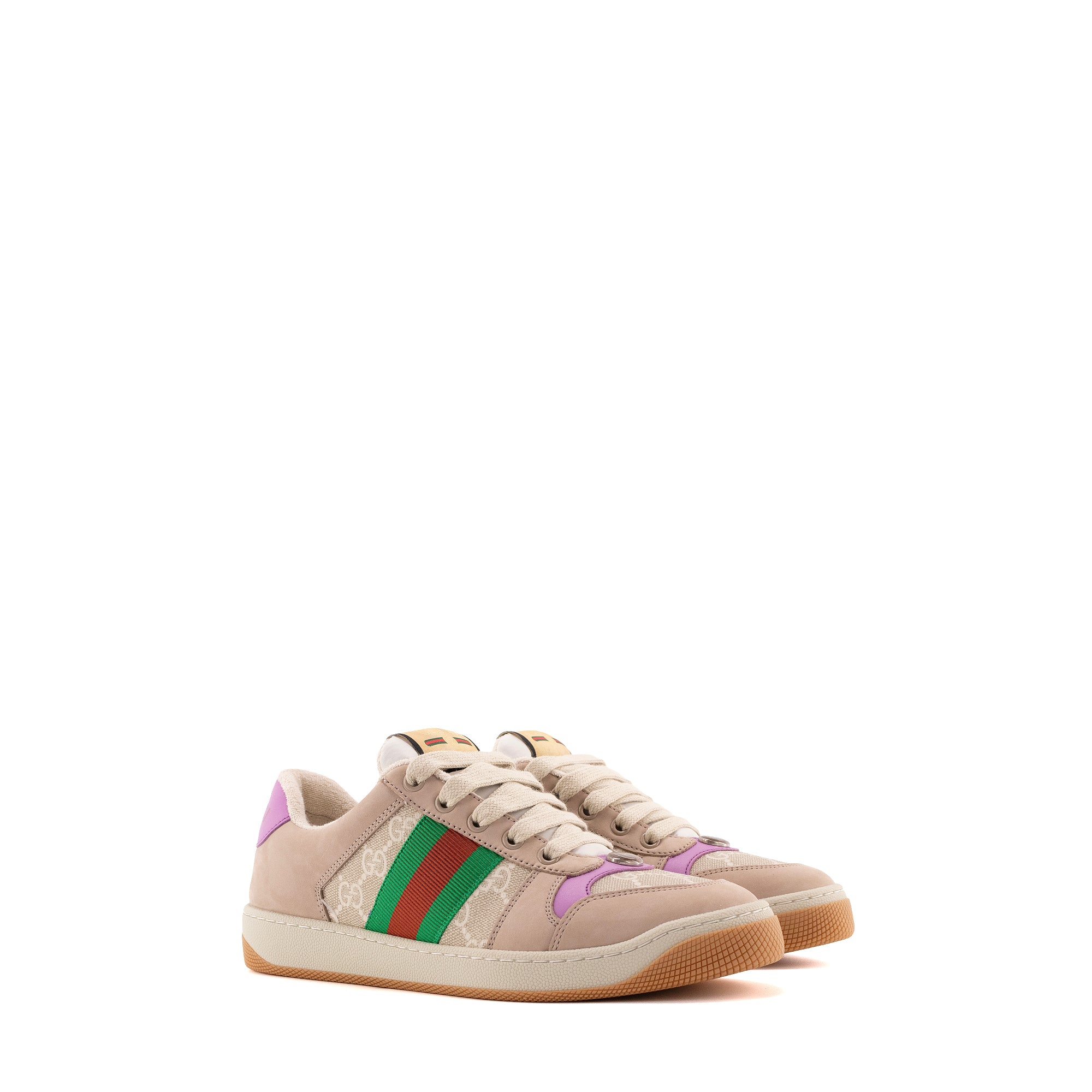 GUCCI - Sneakers Screener Gucci en toile enduite monogrammée et cuir (T37,5)