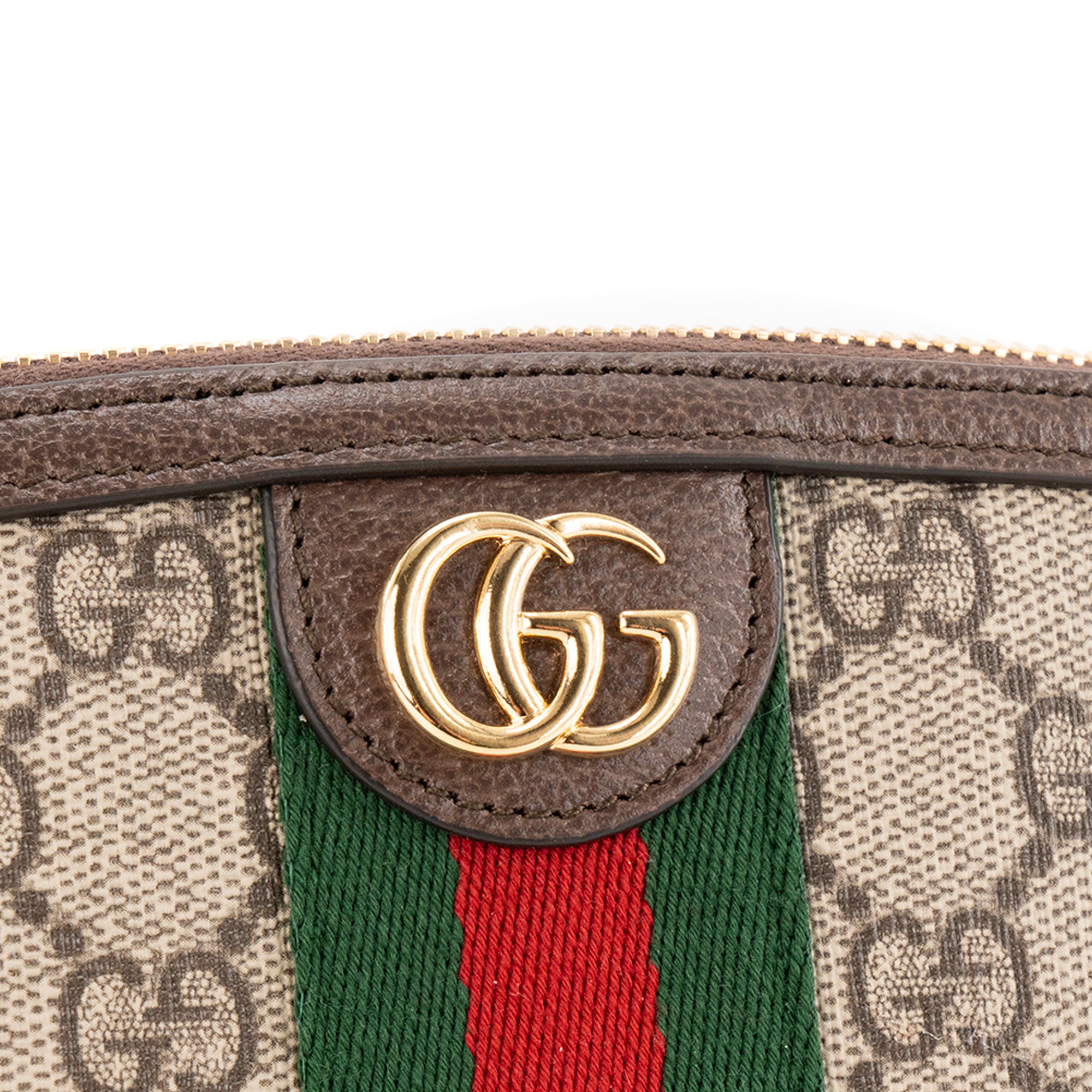 GUCCI - Trousse de toilette Ophidia Small Gucci en toile monogrammée marron
