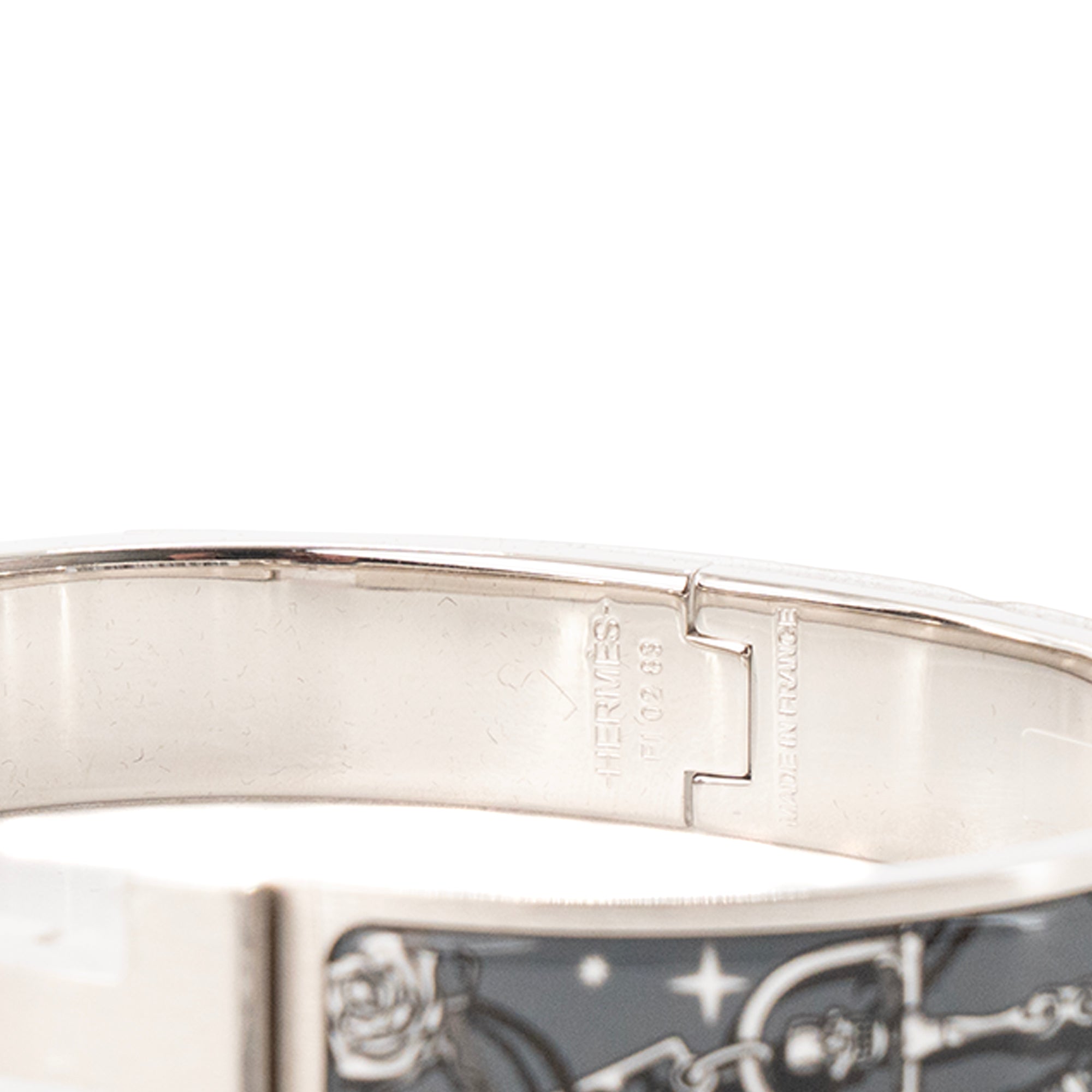 HERMÈS - Bracelet Clic HH C'est la fête Hermès en émail multicolore