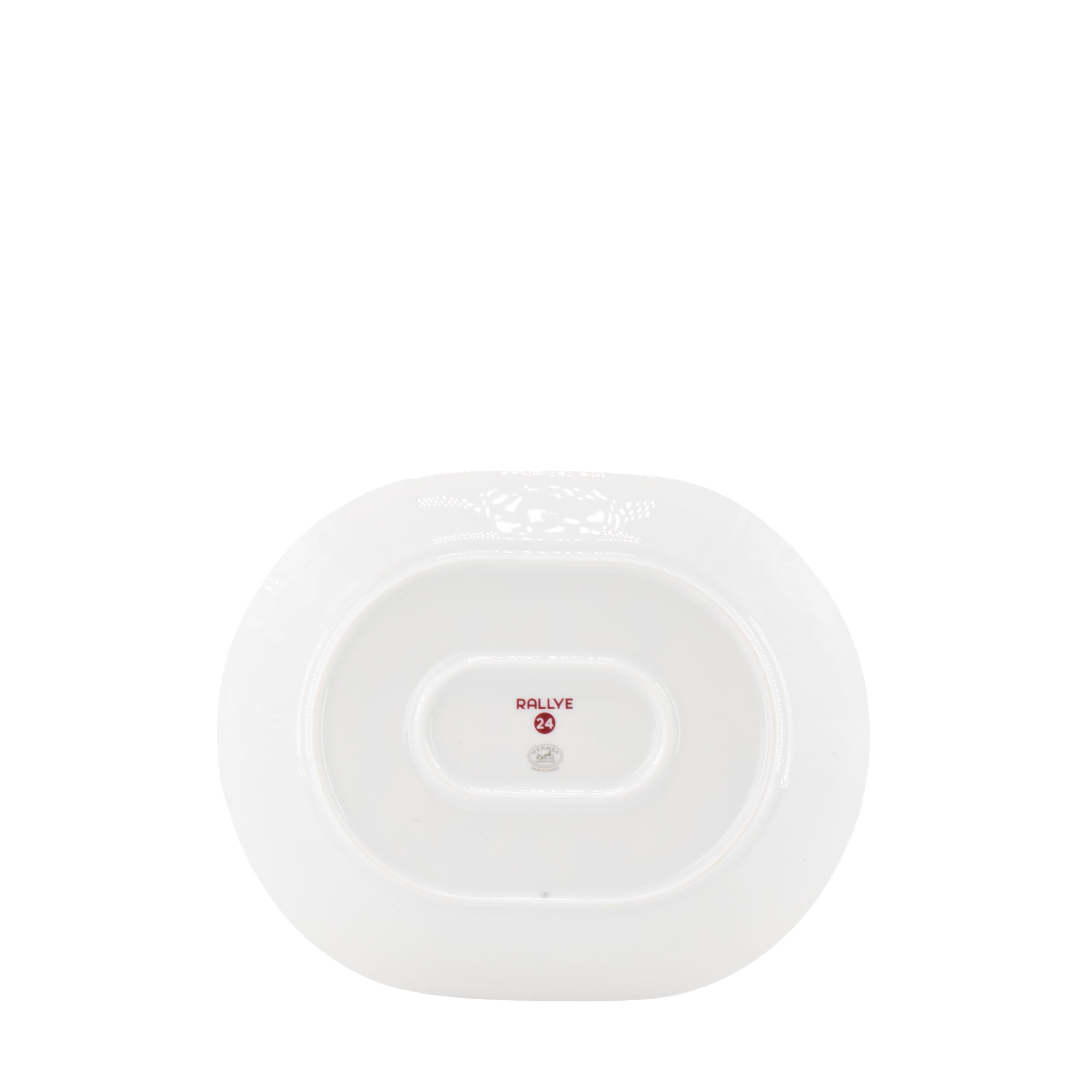 HERMÈS - Assiette Rallye 24 GM Hermès en porcelaine