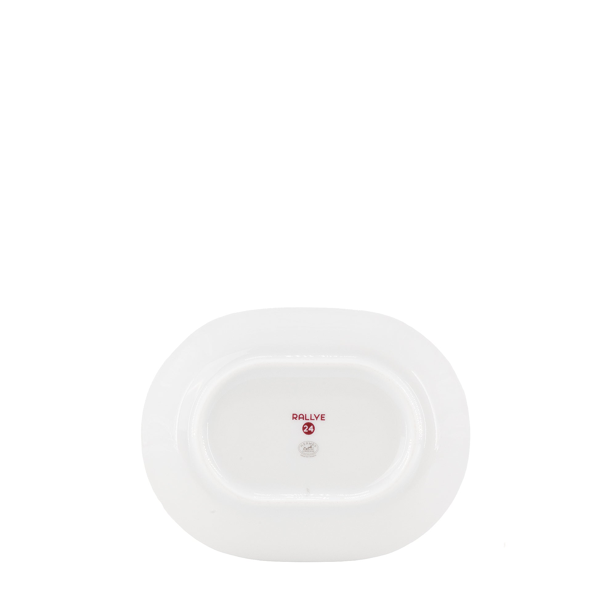 HERMÈS - Assiette Rallye 24  PM Hermès en porcelaine