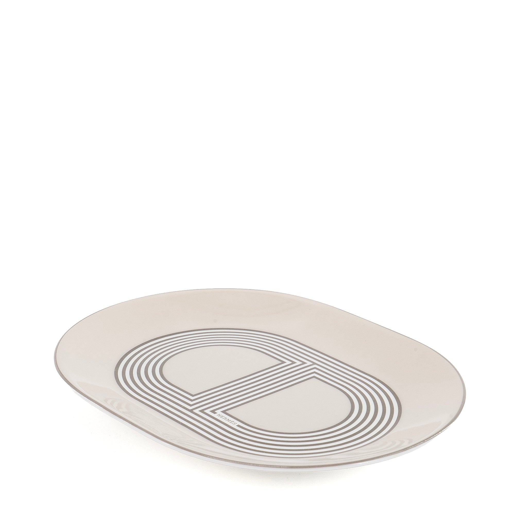 HERMÈS - Assiette Rallye 24  PM Hermès en porcelaine