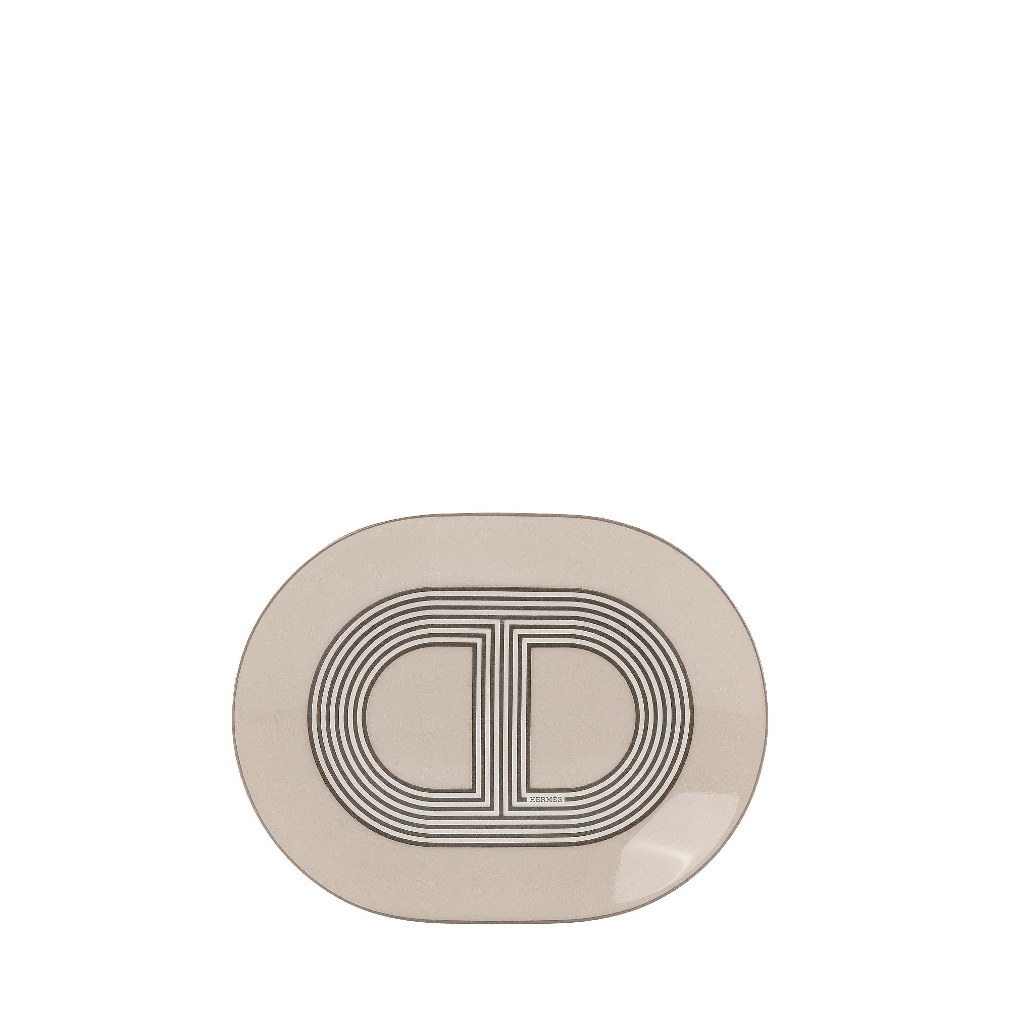 HERMÈS - Assiette Rallye 24  PM Hermès en porcelaine