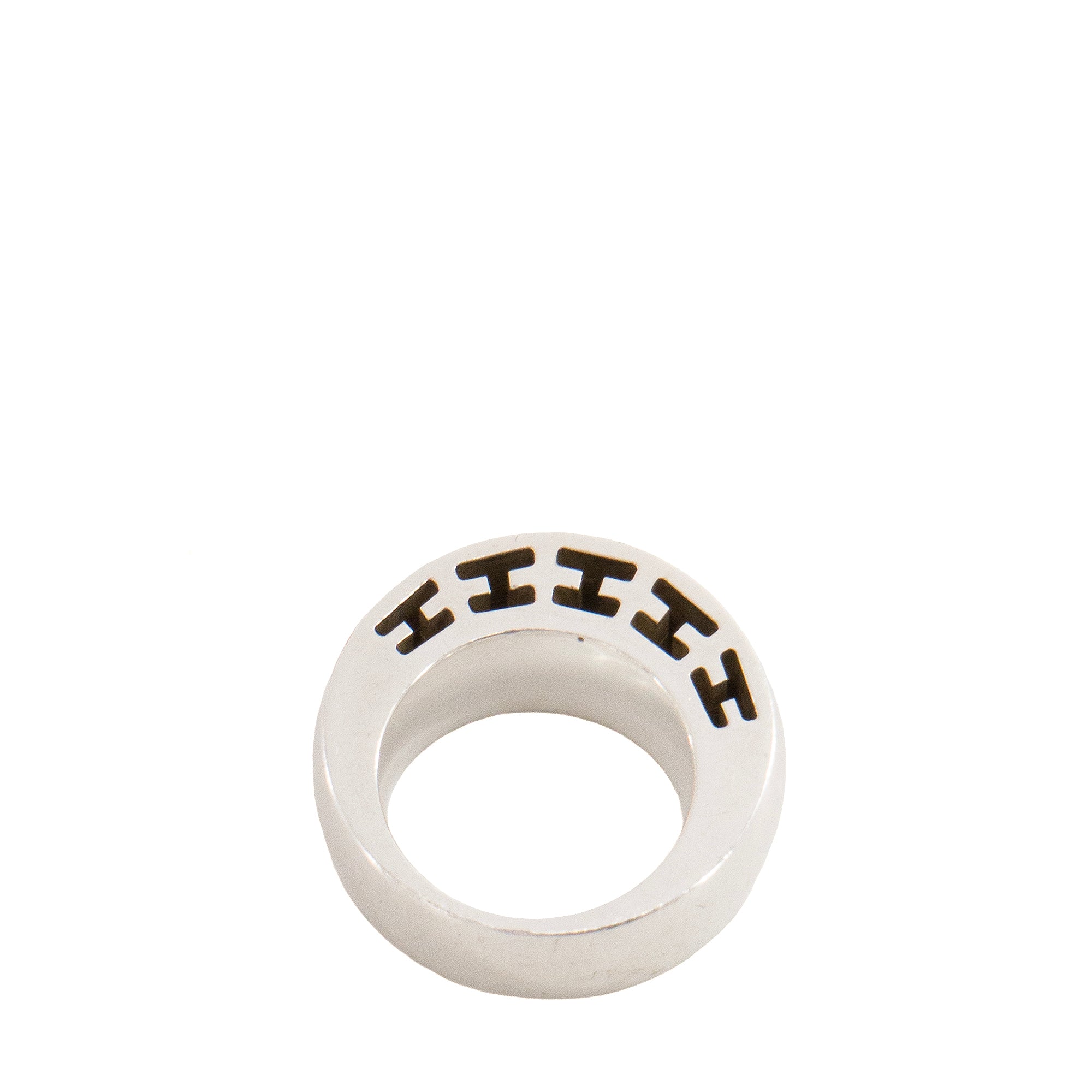 HERMÈS - Bague Clarté GM Hermès en argent (T50)