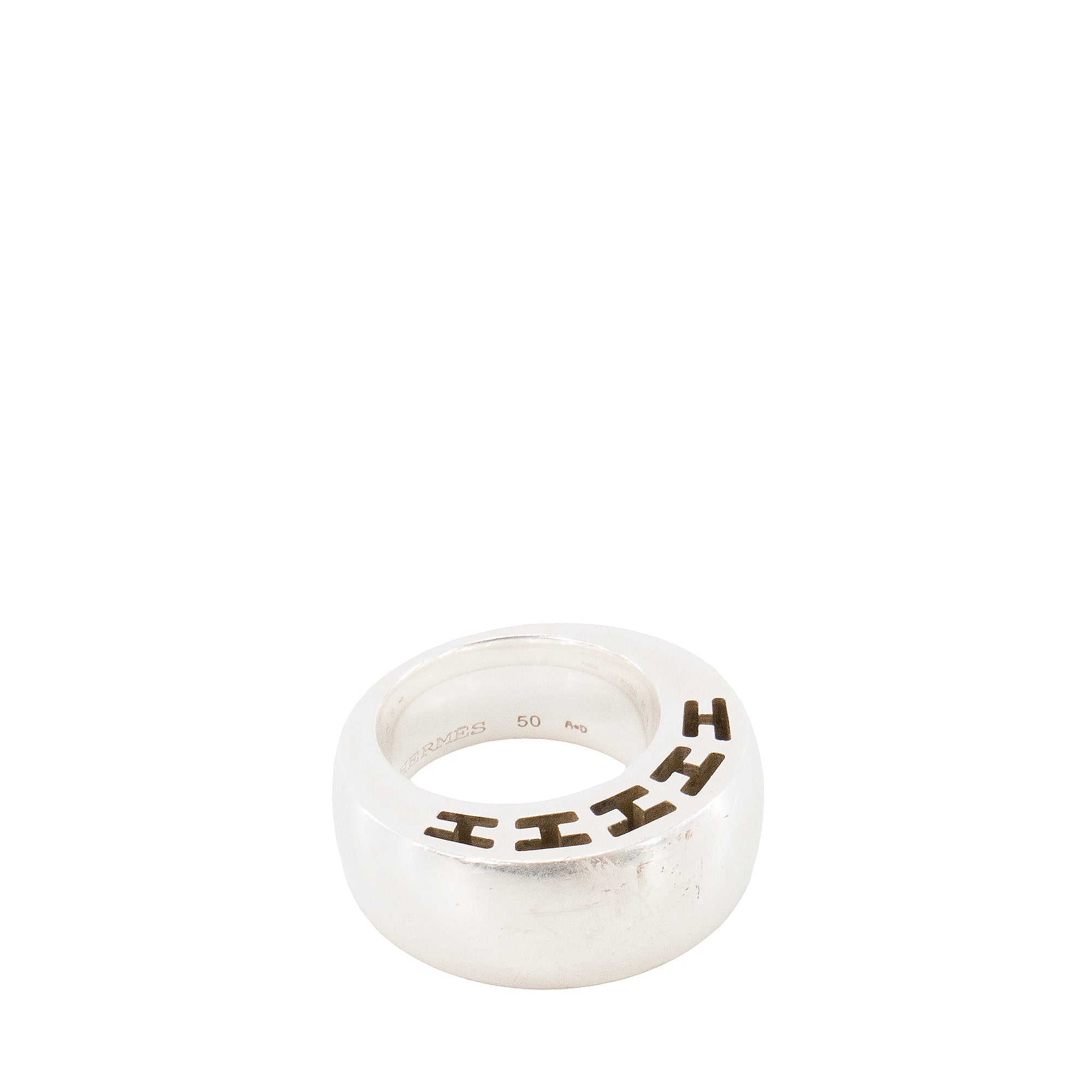 HERMÈS - Bague Clarté GM Hermès en argent (T50)