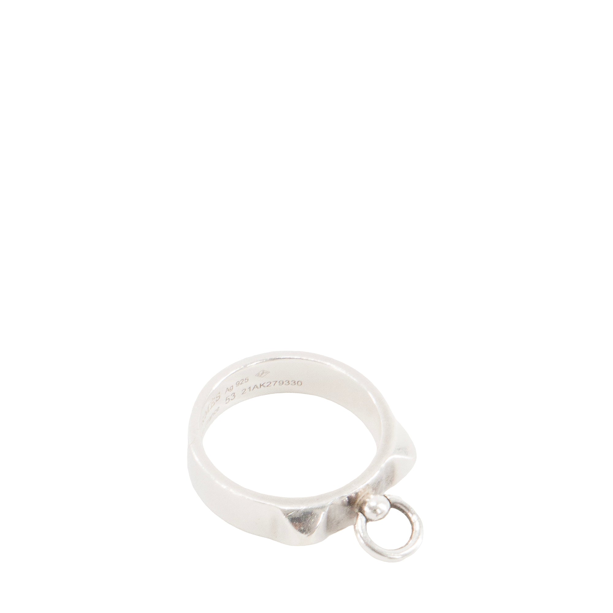 HERMÈS - Bague Collier de chien PM Hermès en argent (T53)