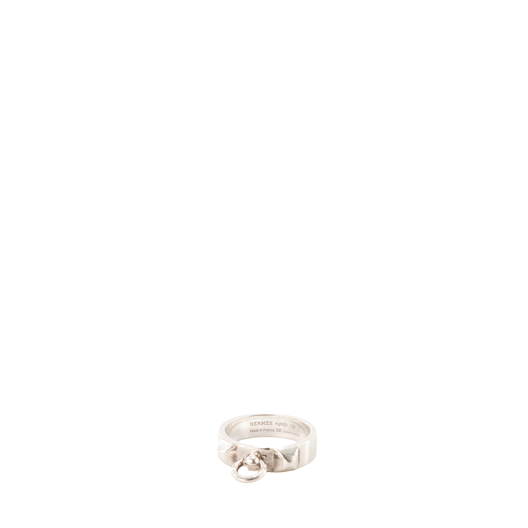 HERMÈS - Bague Collier de Chien PM Hermès en argent (T56)