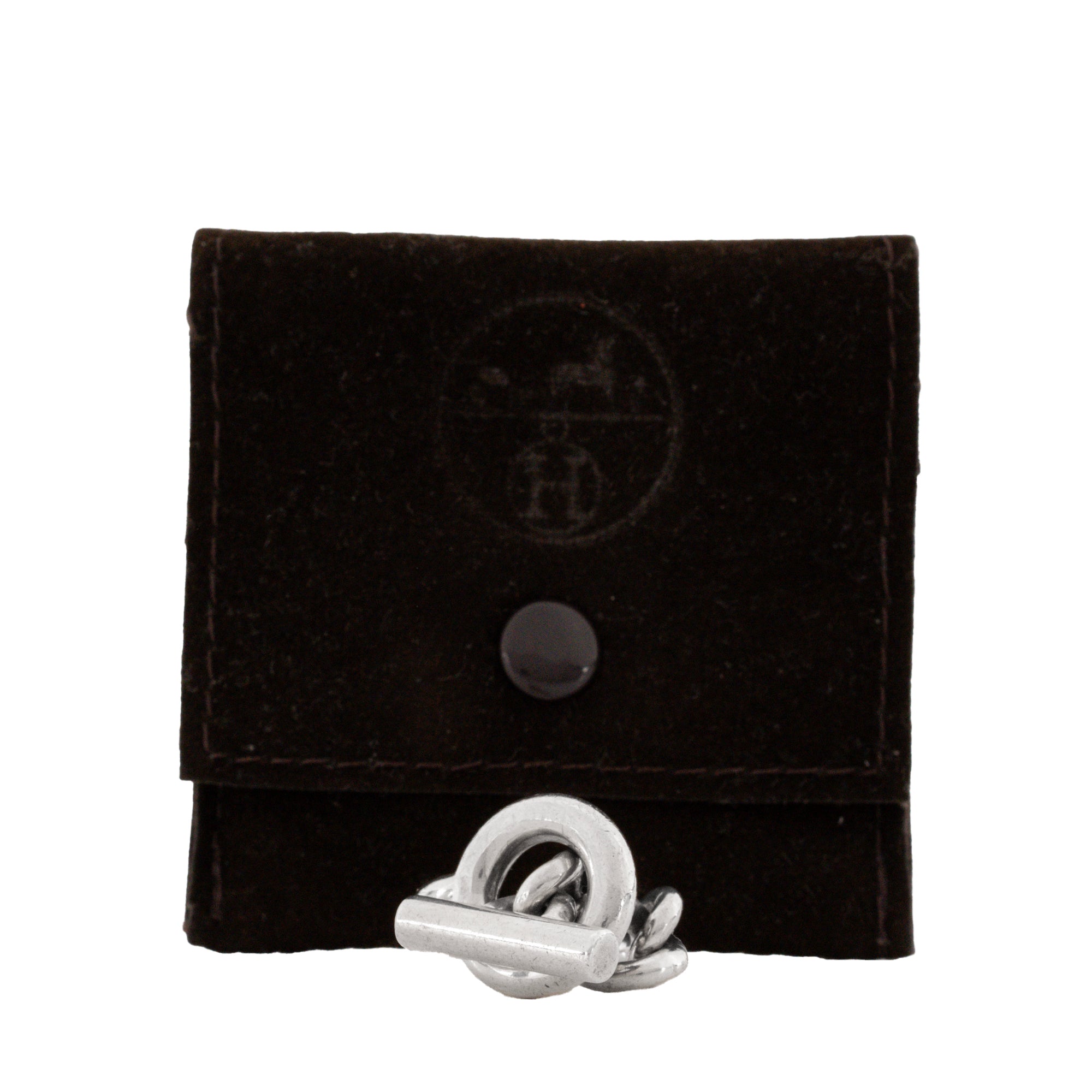 HERMÈS - Bague Croisette GM Hermès en argent (T49)