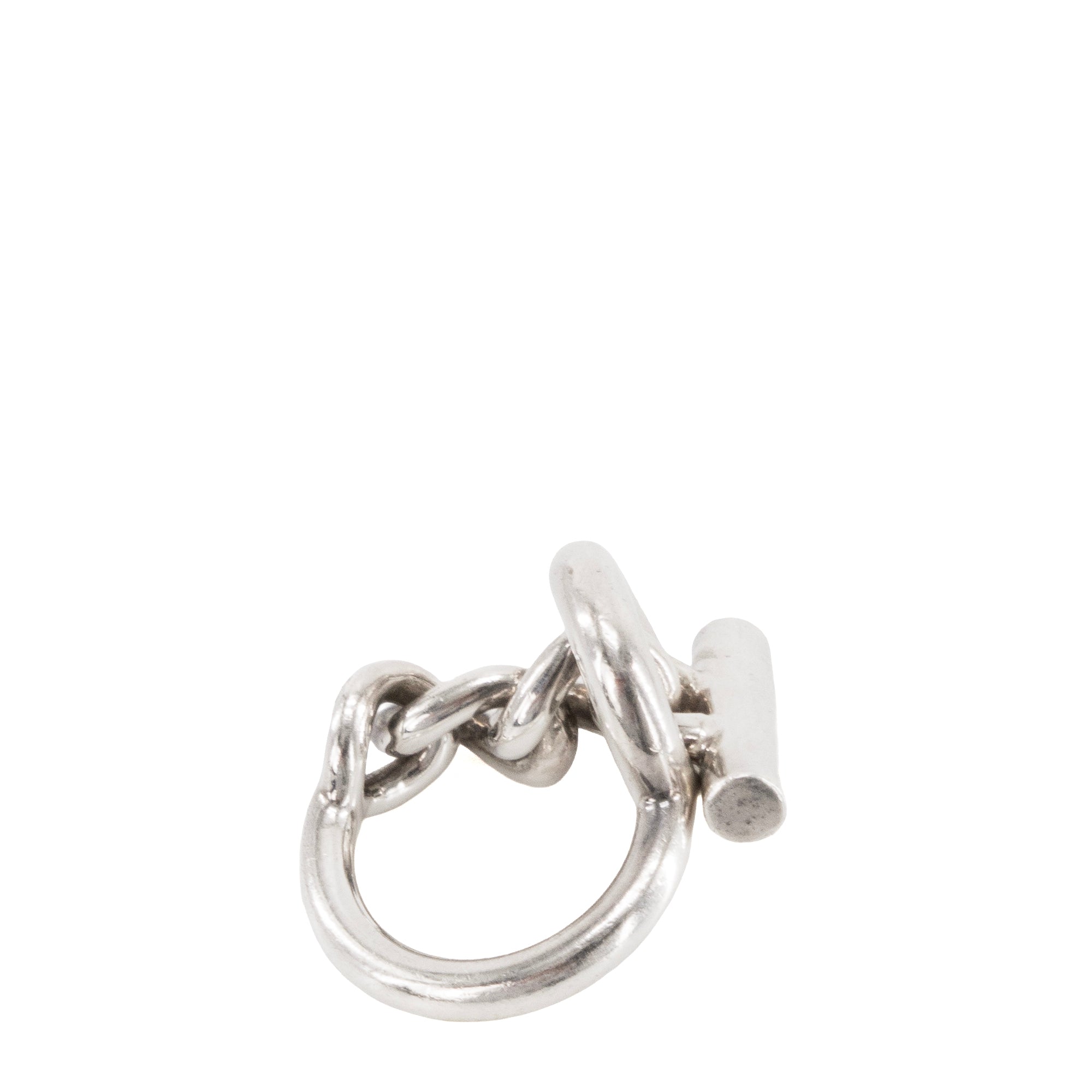 HERMÈS - Bague Croisette GM Hermès en argent (T50)