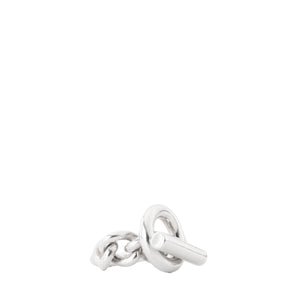 HERMÈS - Bague Croisette petit modèle Hermès en argent (T57)
