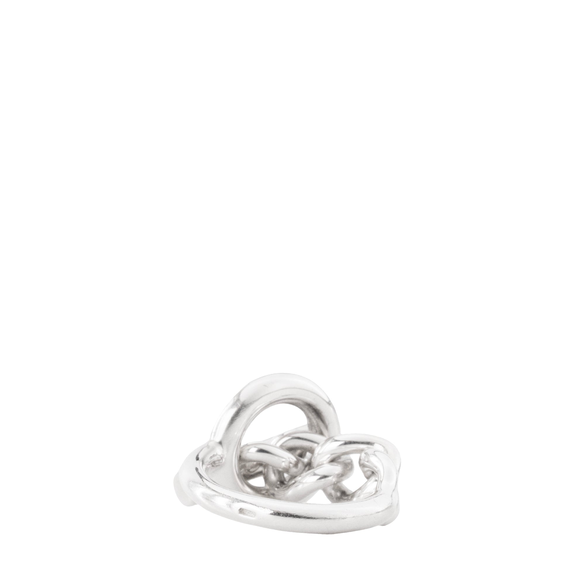 HERMÈS - Bague Croisette petit modèle Hermès en argent (T57)