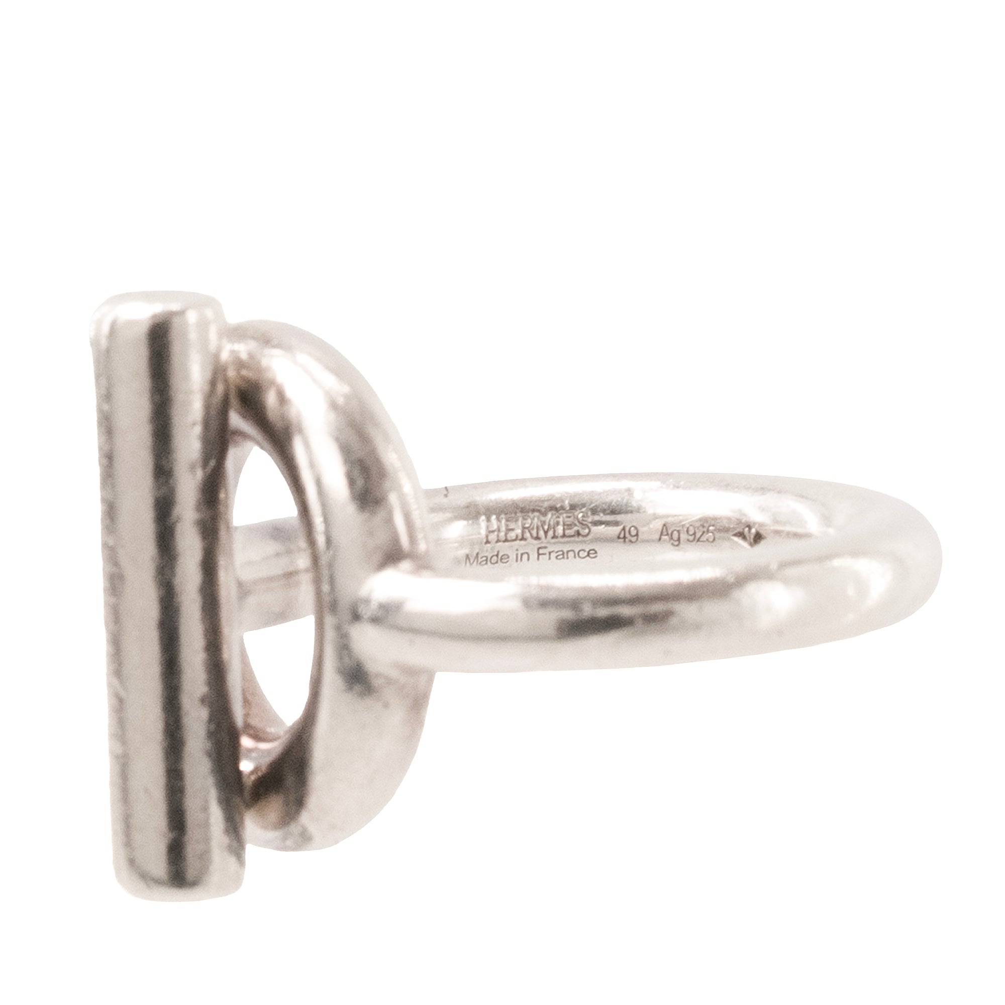 HERMÈS - Bague Échappée MM Hermès en argent (T49)