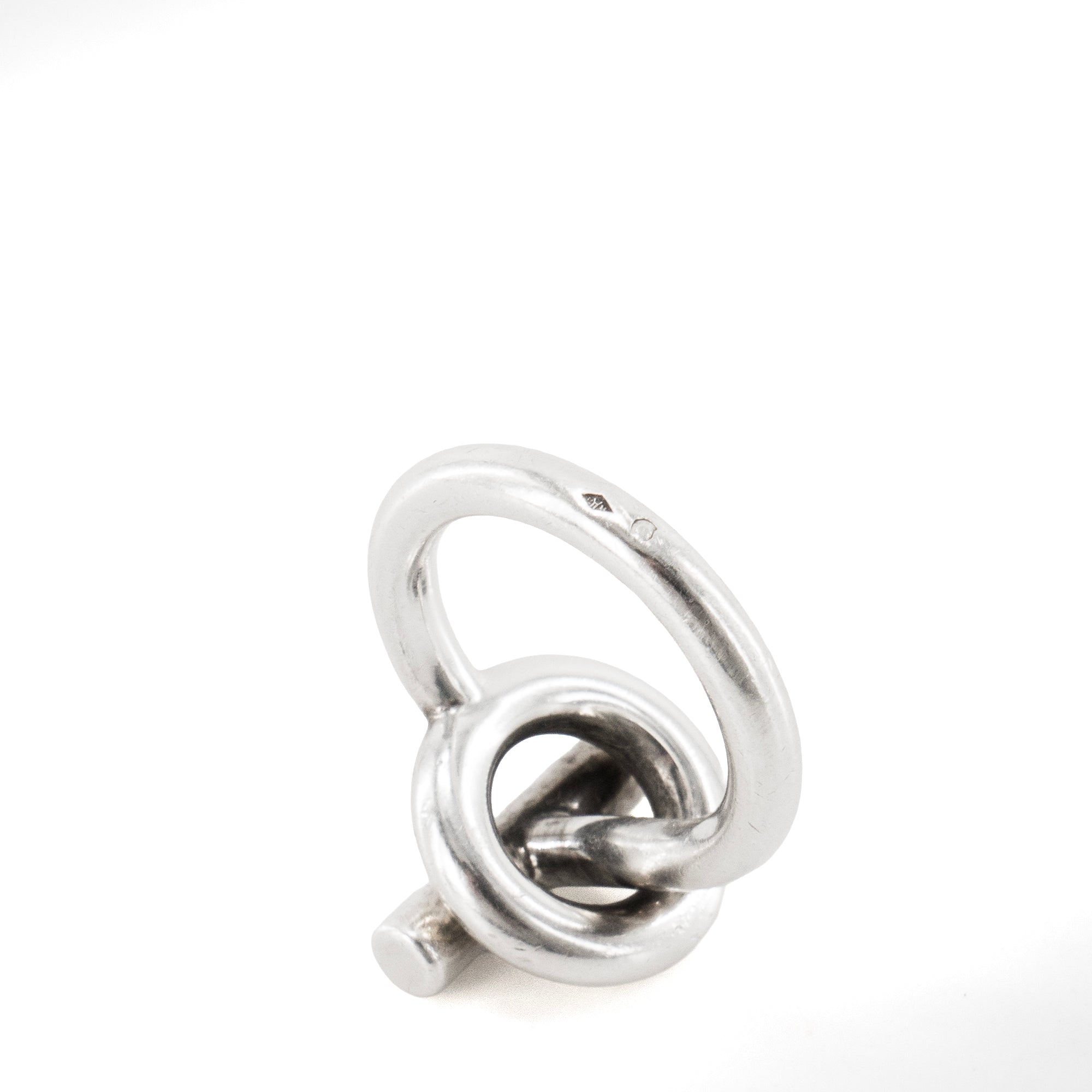HERMÈS - Bague Échappée grand modèle Hermès en argent (T56)