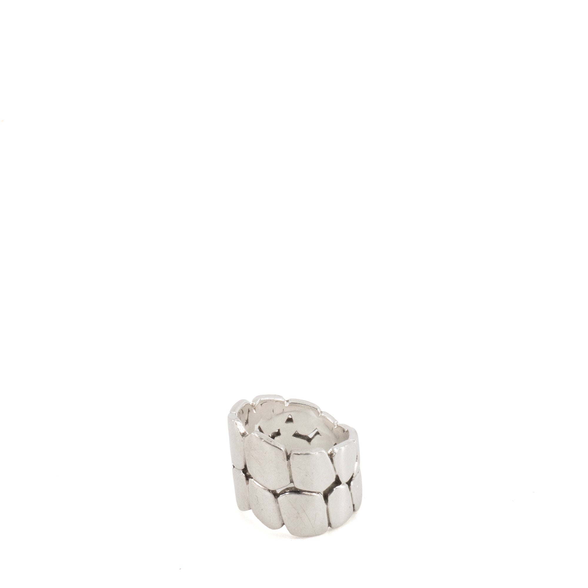 HERMÈS - Bague Niloticus Hermès en argent (T49)