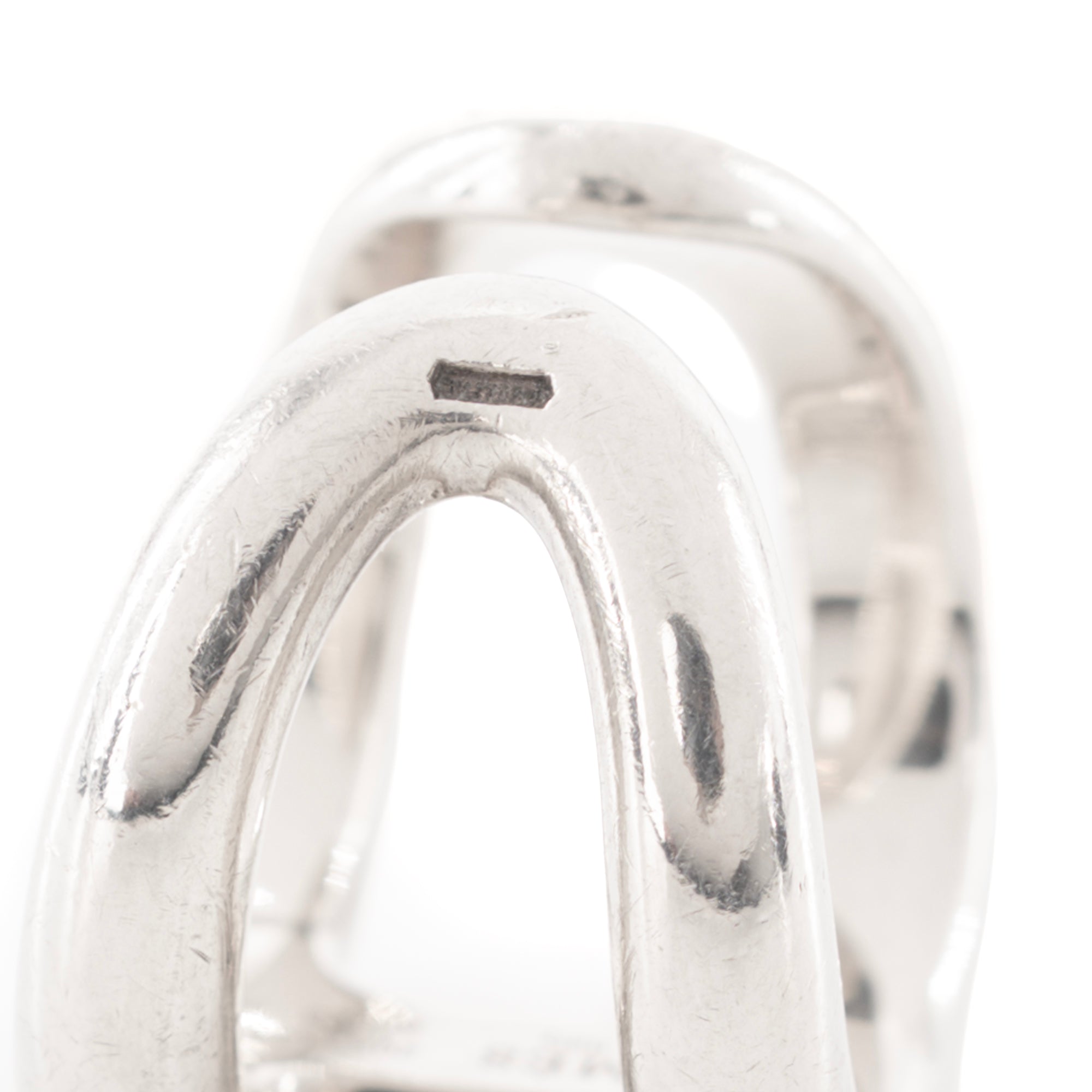 HERMÈS - Bague Osmose GM Hermes en argent (T50)
