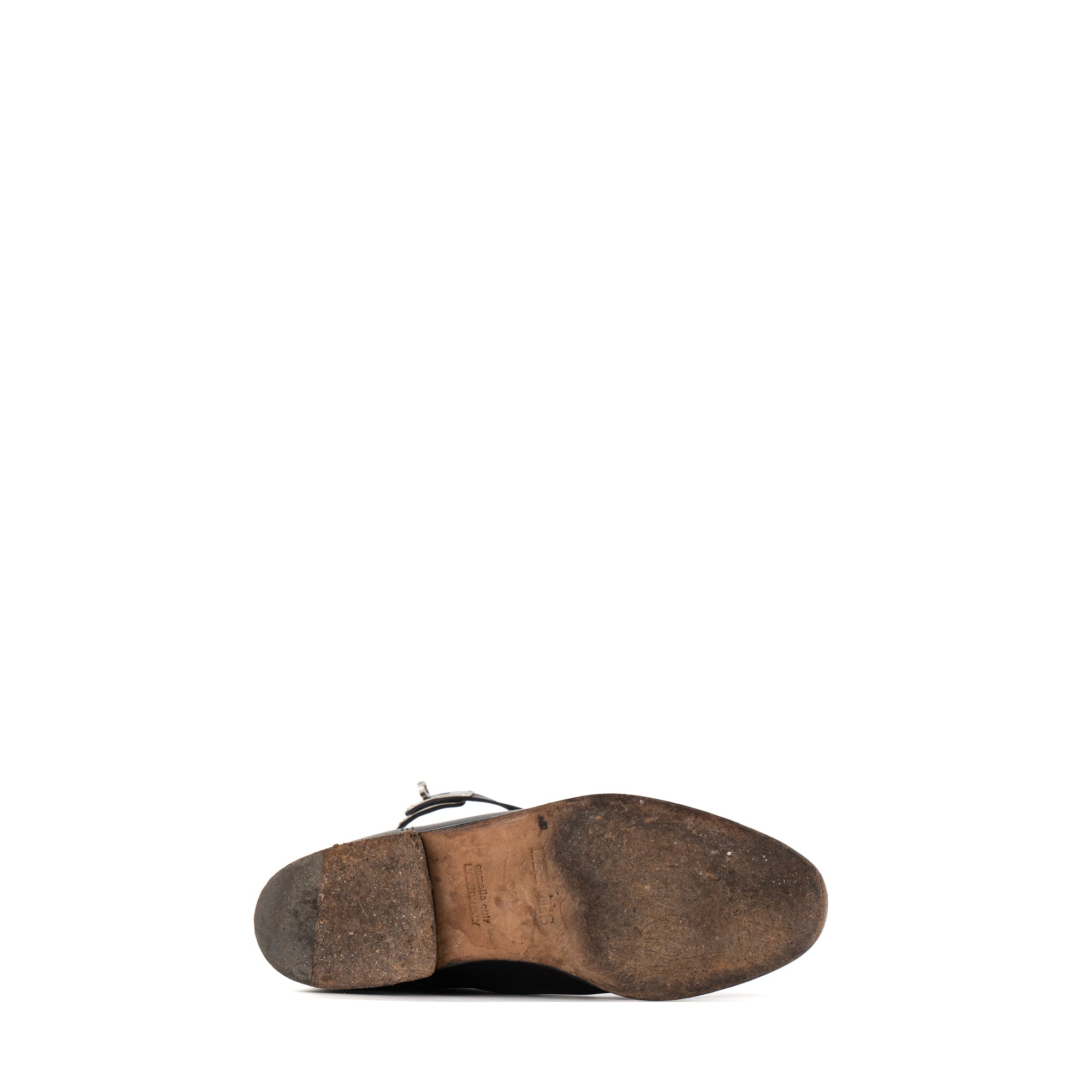 HERMÈS - Bottes Jumping Hermès en cuir lisse noir (T36)