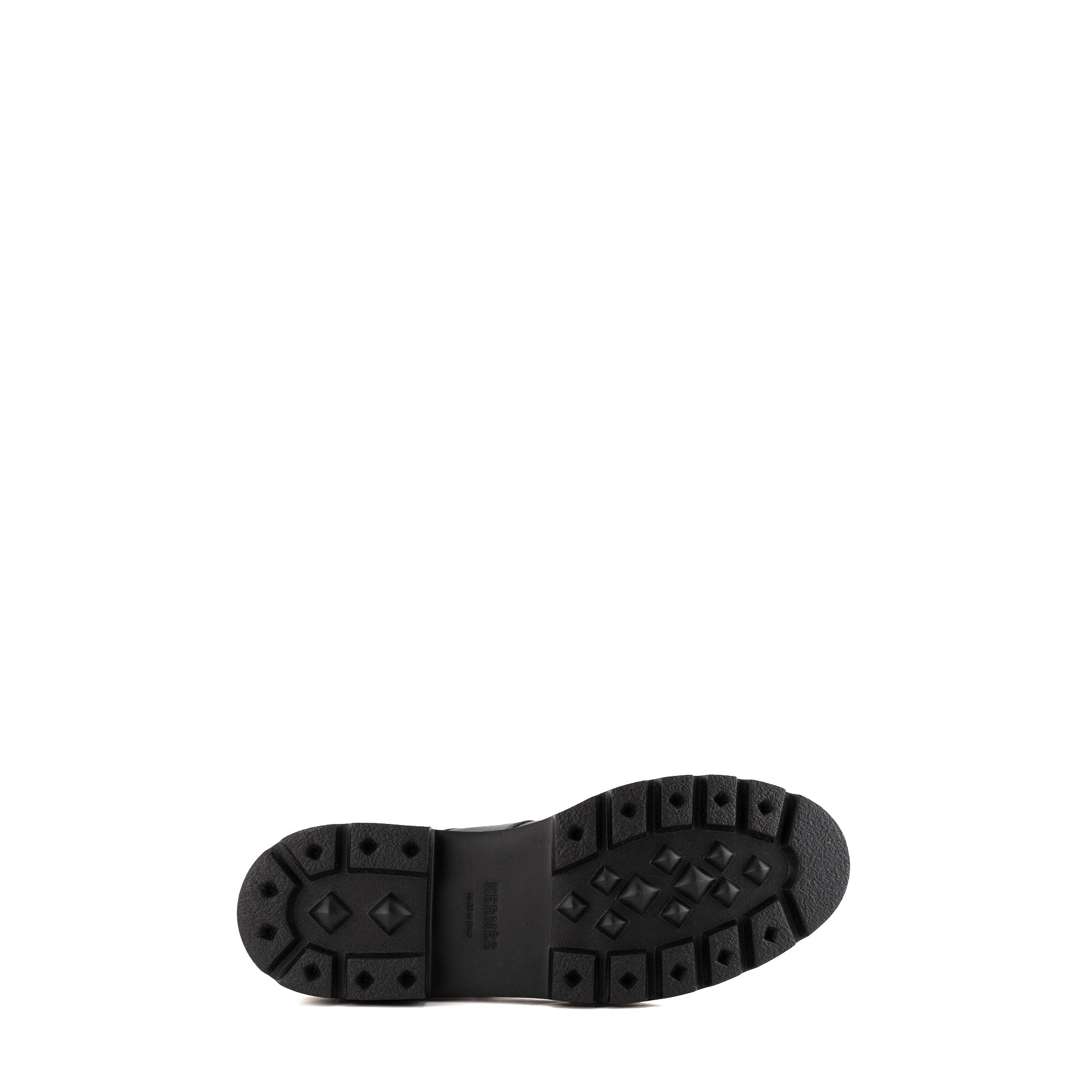 HERMÈS - Bottines Neige Hermès en cuir lisse noir (T43)