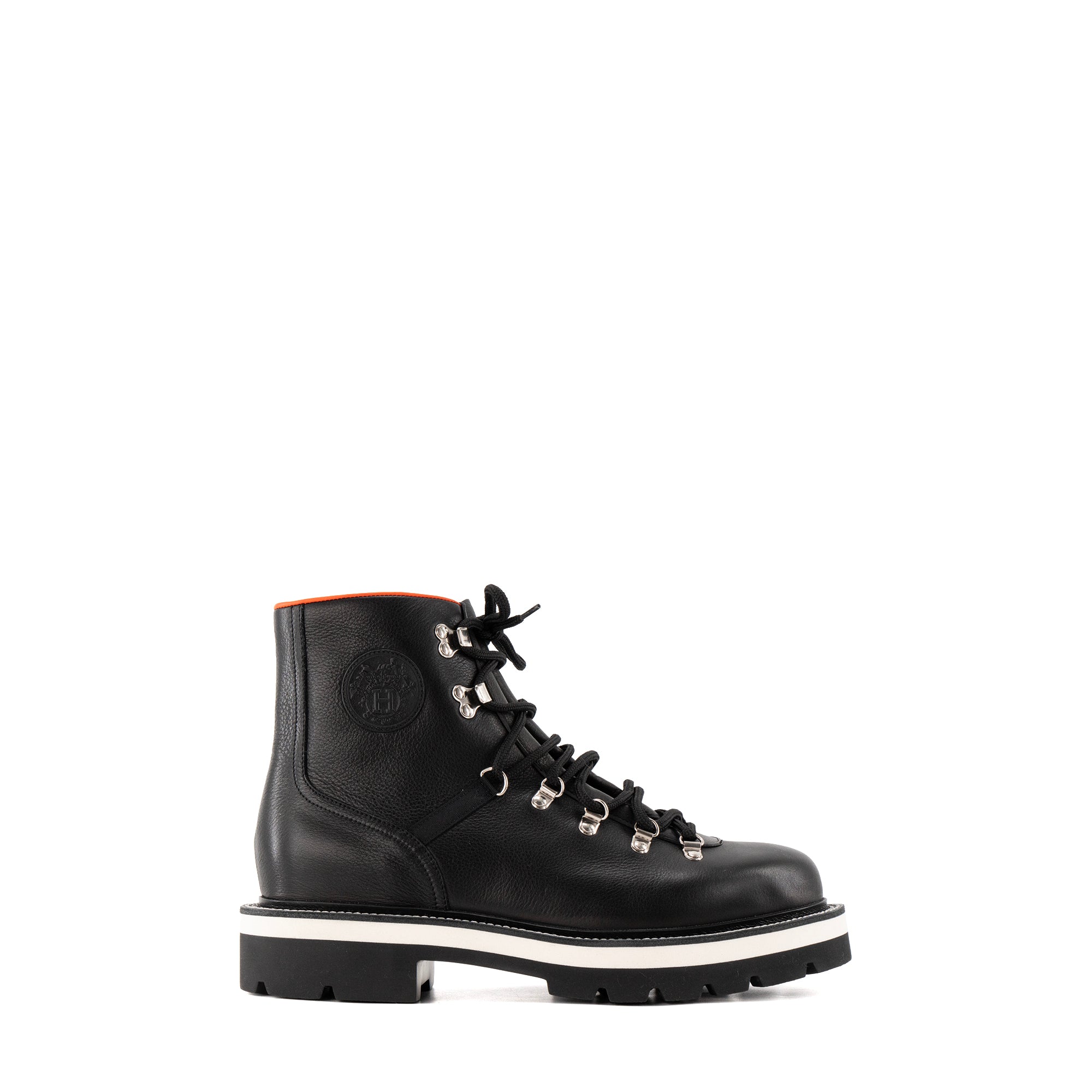 HERMÈS - Bottines Neige Hermès en cuir lisse noir (T43)