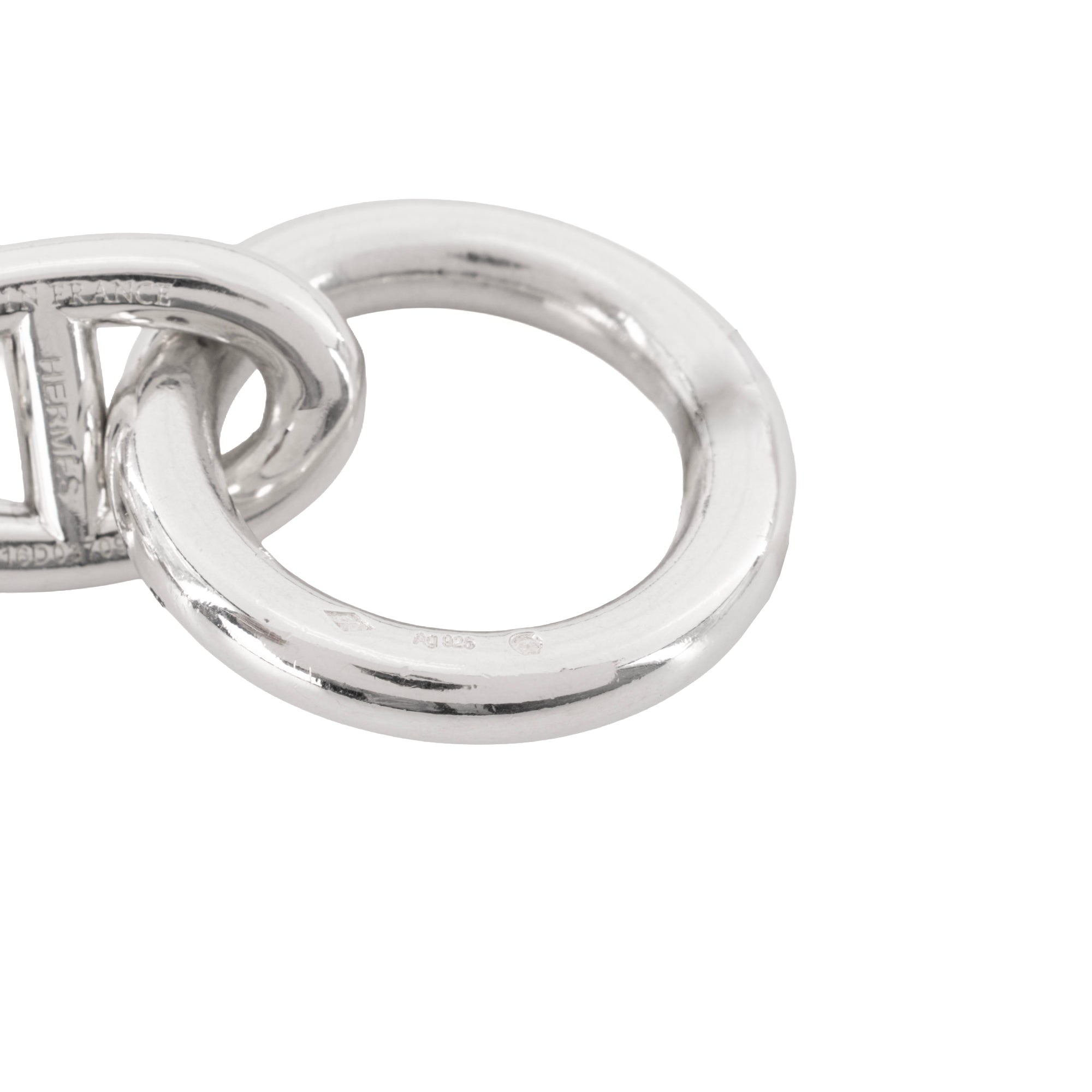 HERMÈS - Bracelet Chaîne d’Ancre très grand modèle Hermès en argent