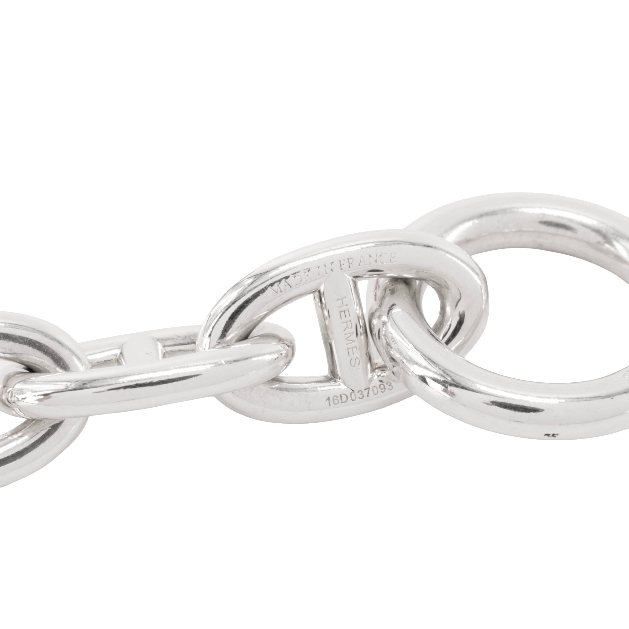 HERMÈS - Bracelet Chaîne d’Ancre très grand modèle Hermès en argent