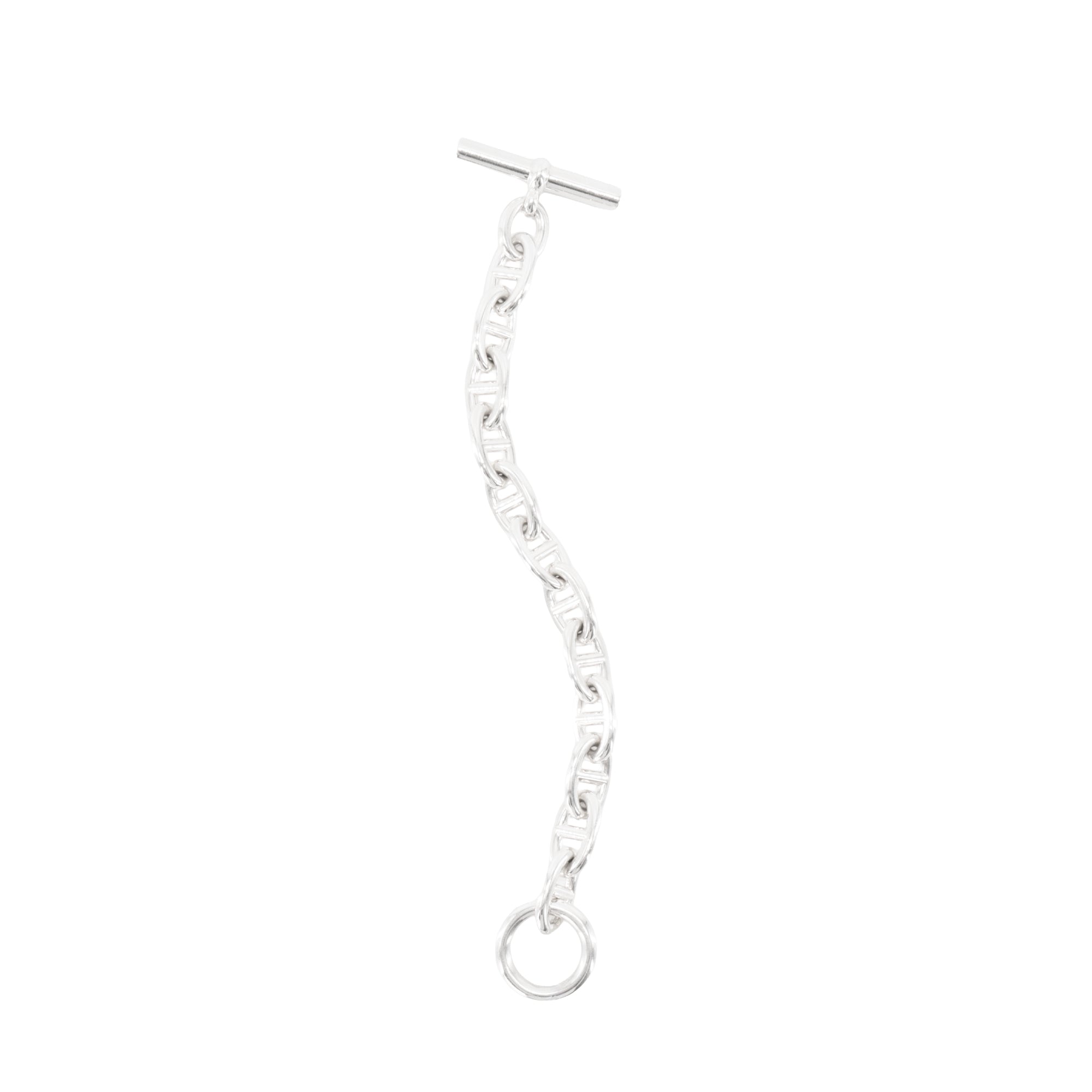 HERMÈS - Bracelet Chaîne d’Ancre très grand modèle Hermès en argent