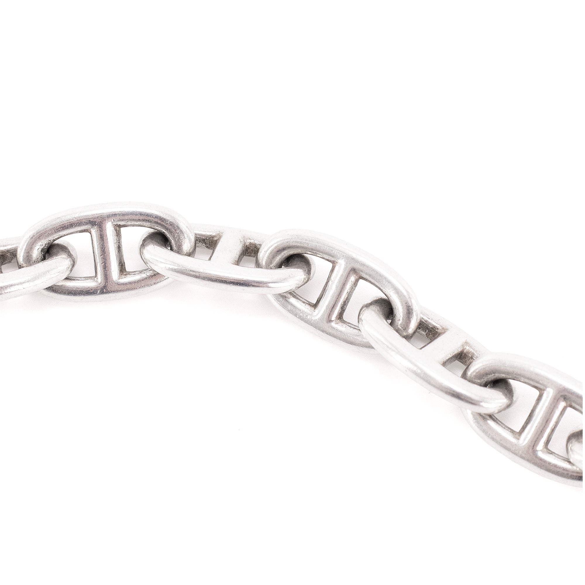 HERMÈS - Bracelet Chaîne d'Ancre grand modèle Hermès en argent (T13)