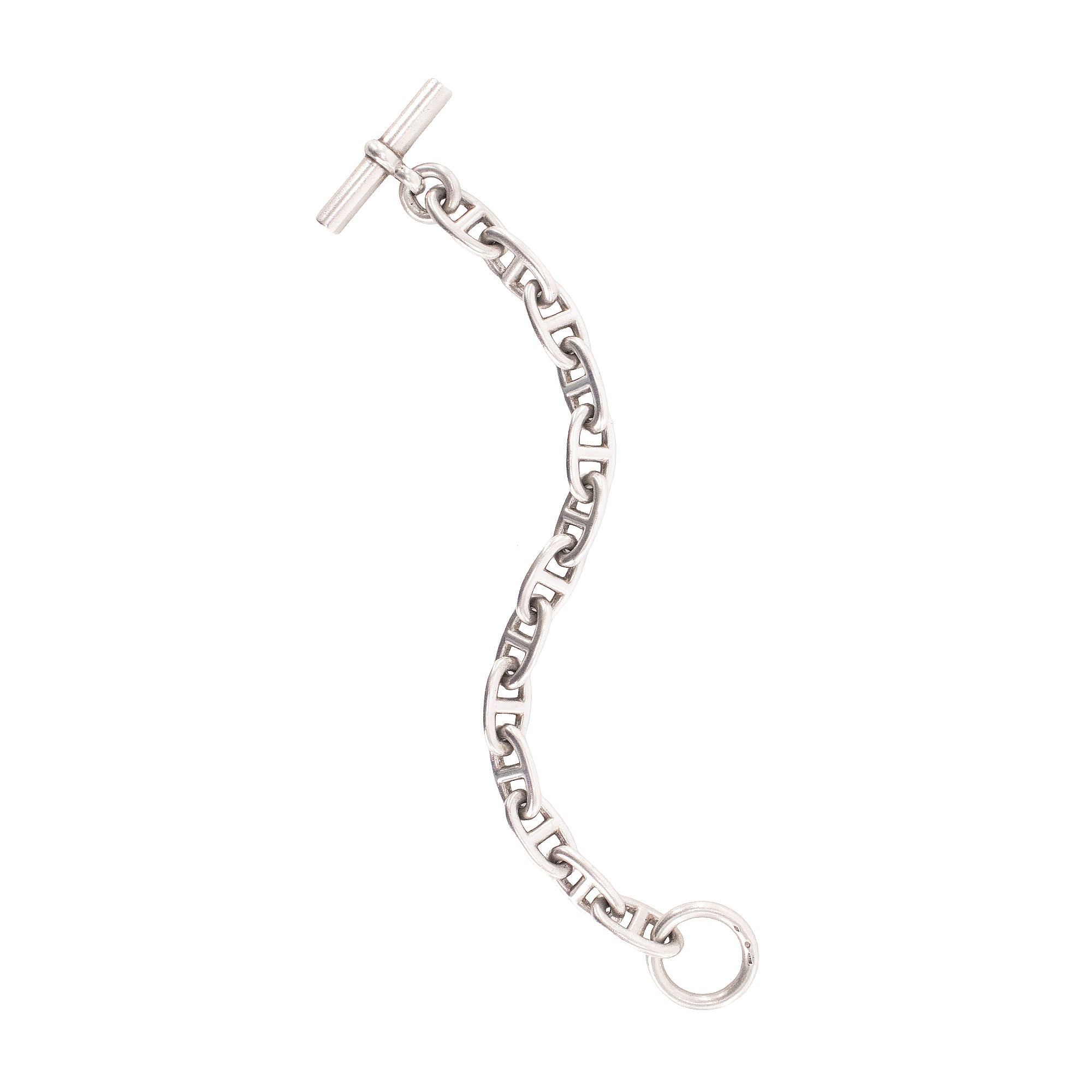 HERMÈS - Bracelet Chaîne d'Ancre grand modèle Hermès en argent (T13)