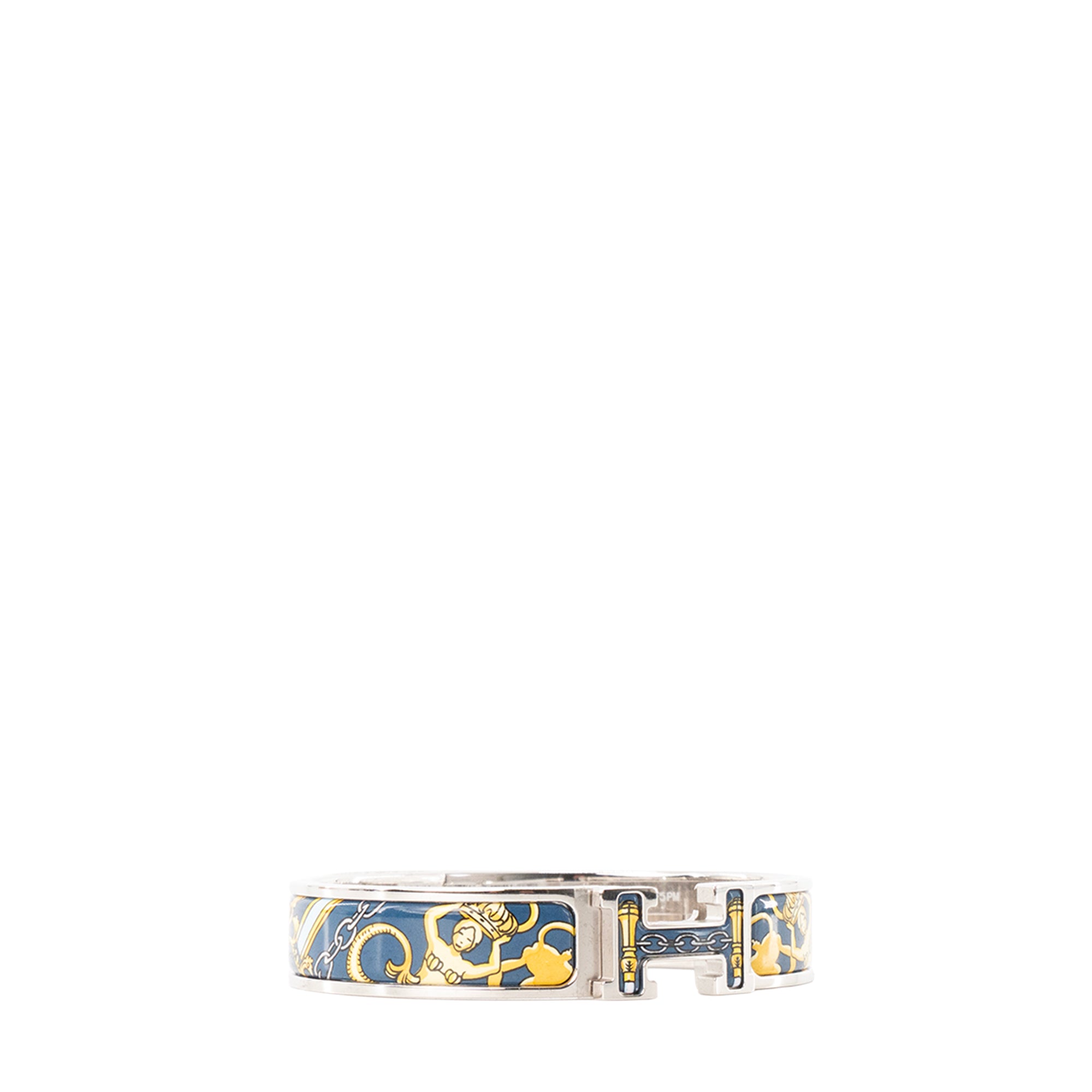 HERMÈS - Bracelet Clic H All over Museum Hermès en émail multicolore