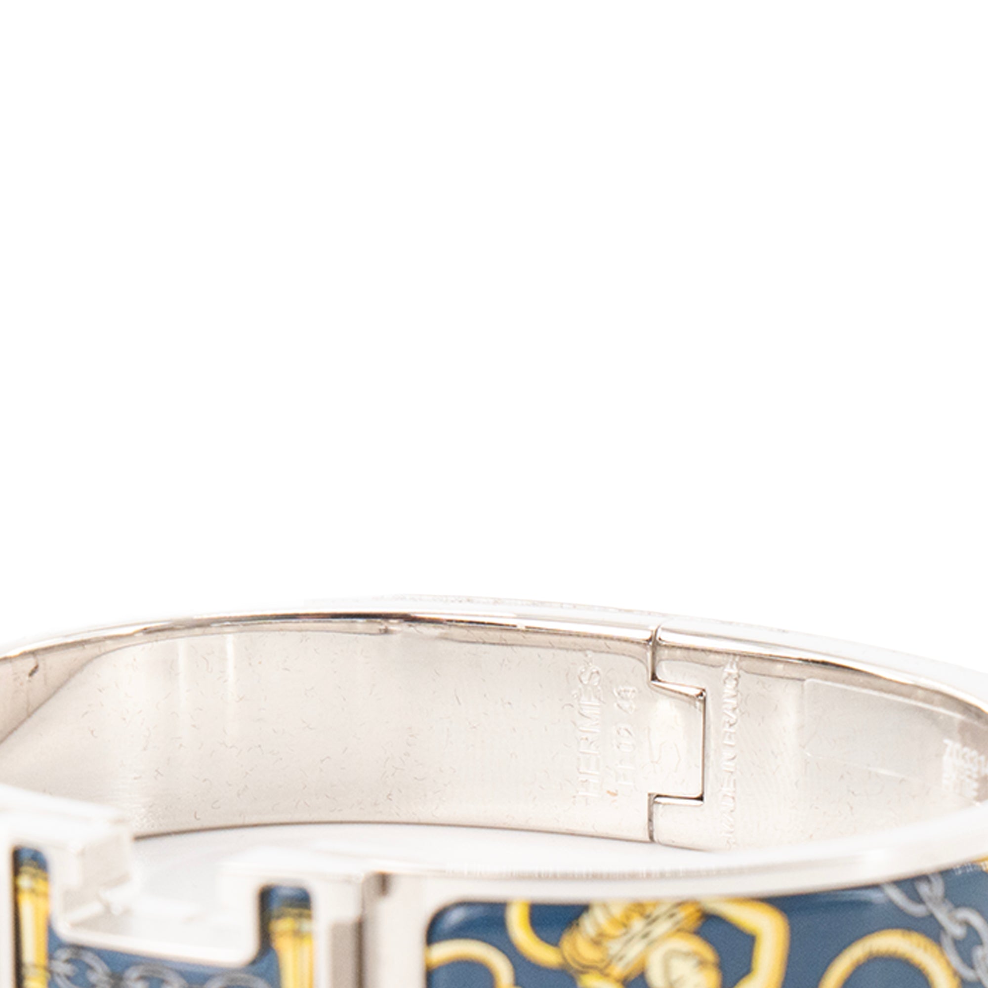 HERMÈS - Bracelet Clic H All over Museum Hermès en émail multicolore