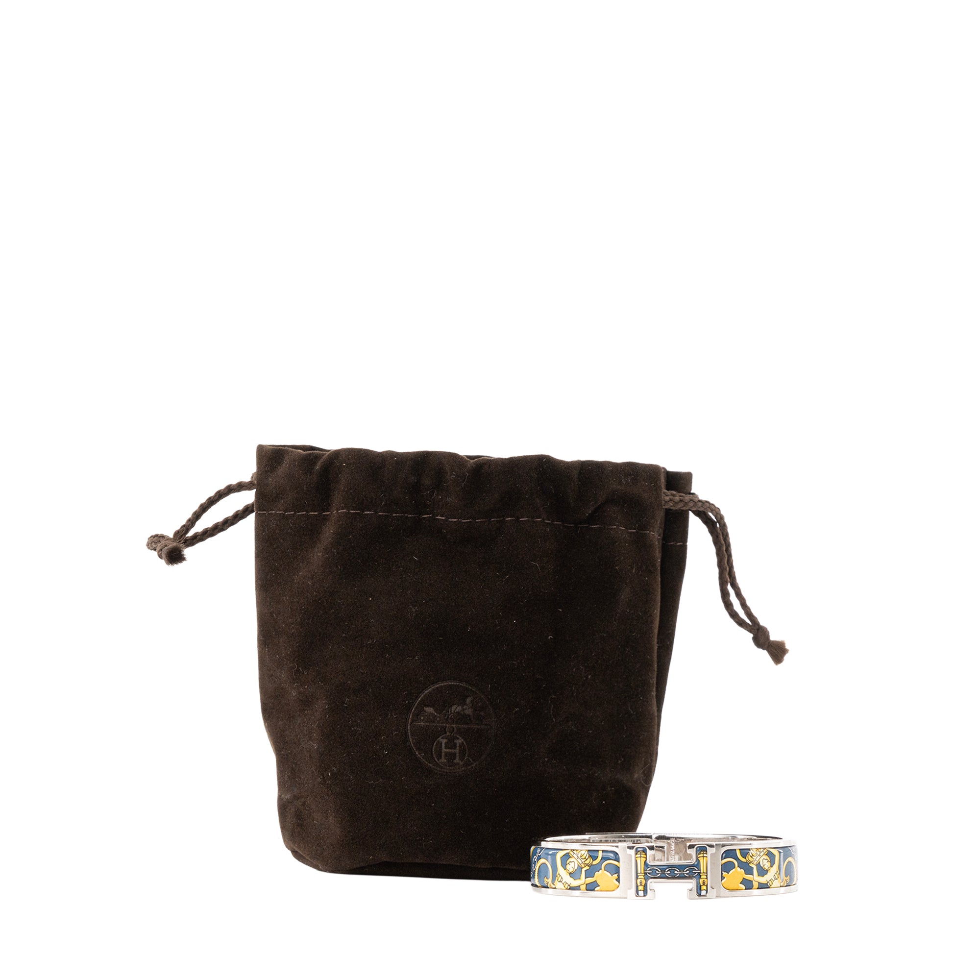 HERMÈS - Bracelet Clic H All over Museum Hermès en émail multicolore