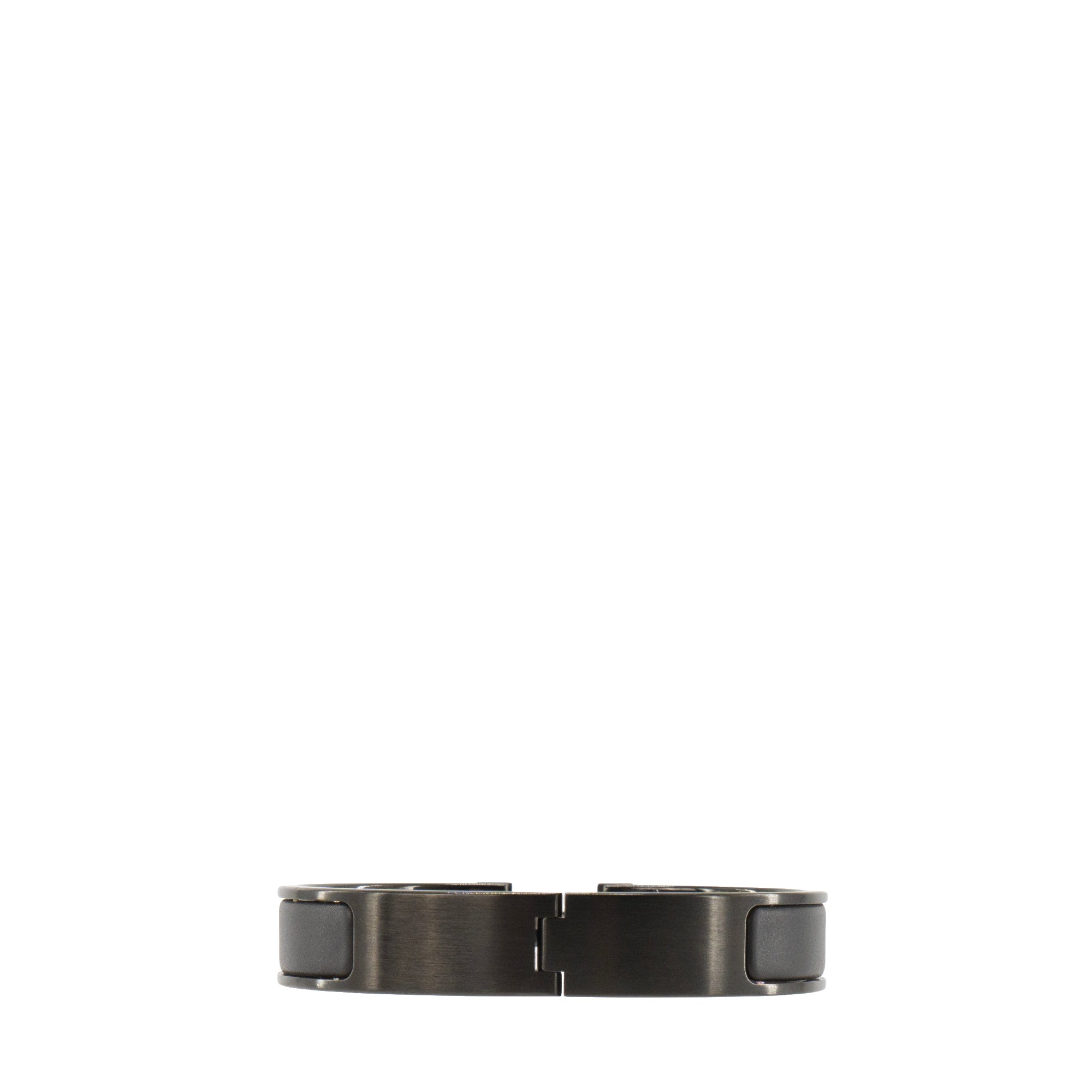 HERMÈS - Bracelet Clic HH Hermès en acier et émail noir édition so black (T4)