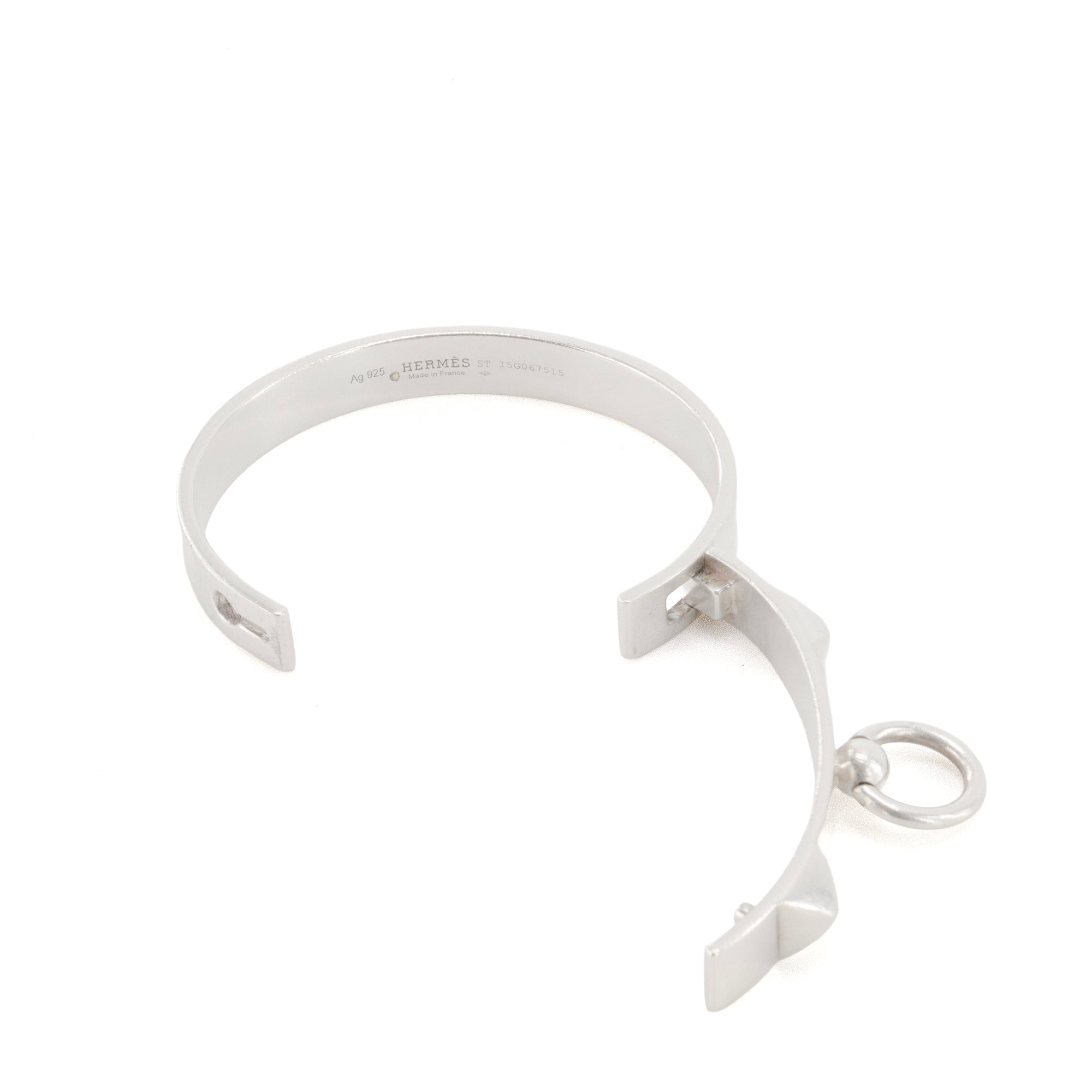 HERMÈS - Bracelet Collier de chien PM Hermès en argent (ST)