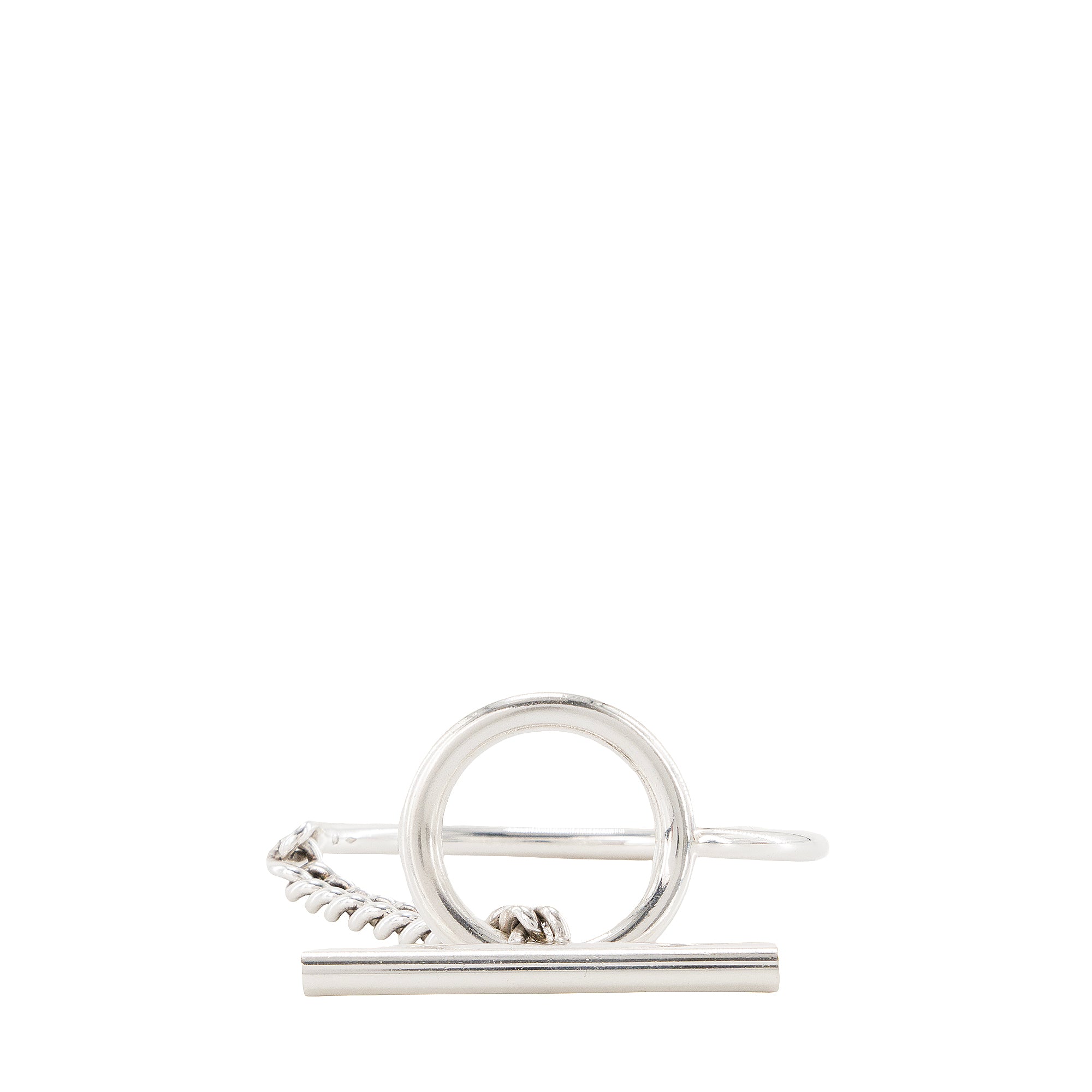 HERMÈS - Bracelet Croisette Hermès en argent (SH)