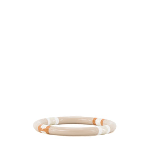 HERMÈS - Bracelet H Equipe Hermès en bois laqué beige sable (T2)