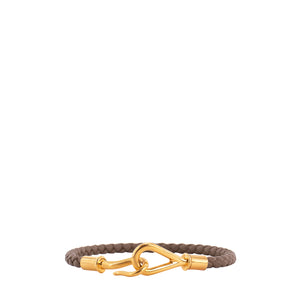 HERMÈS - Bracelet Jumbo Hermès en cuir étoupe