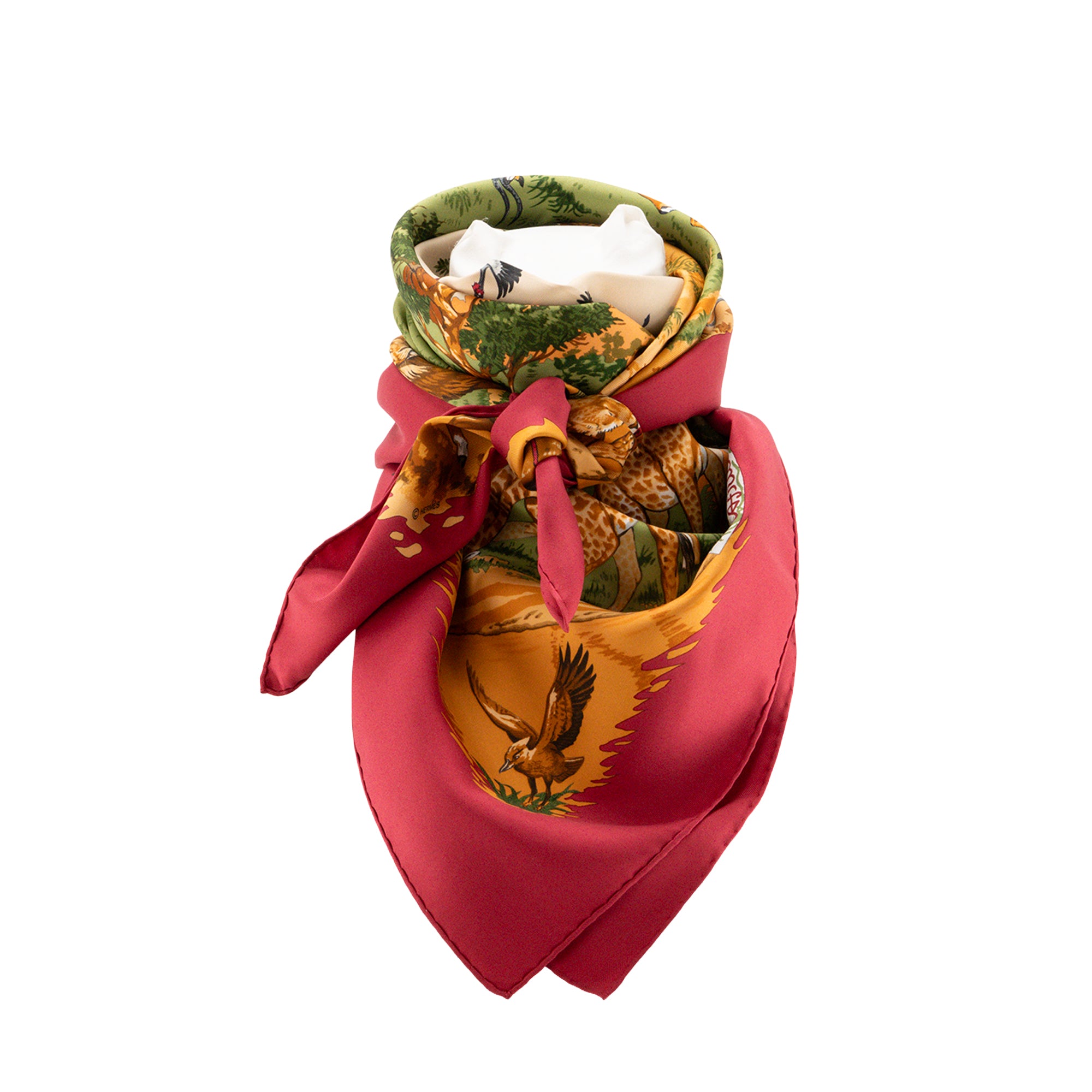 HERMÈS - Hermès Africa 90 Silk Scarf in Multicolor