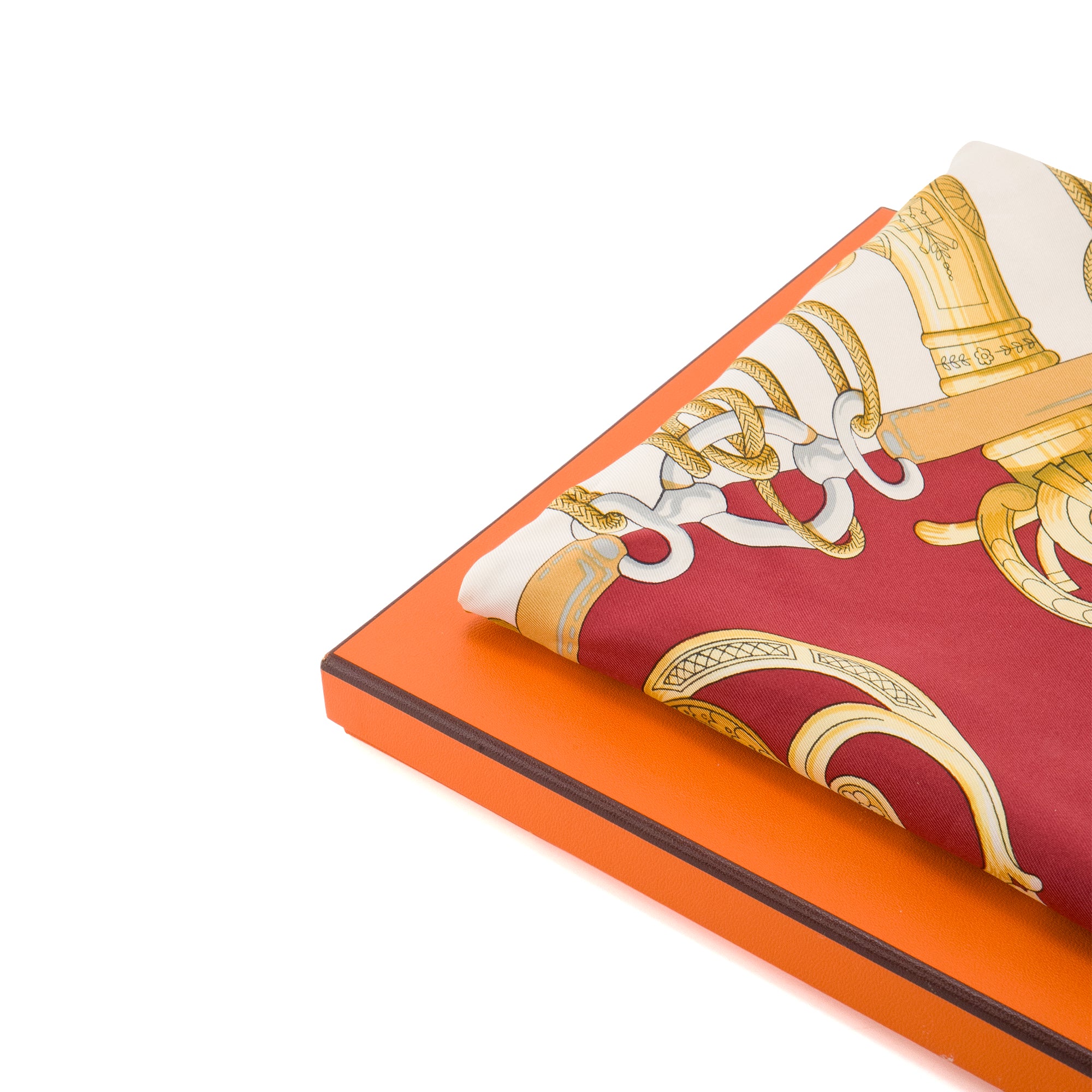 HERMÈS - Carré 90 Cliquetis Hermès en soie multicolore