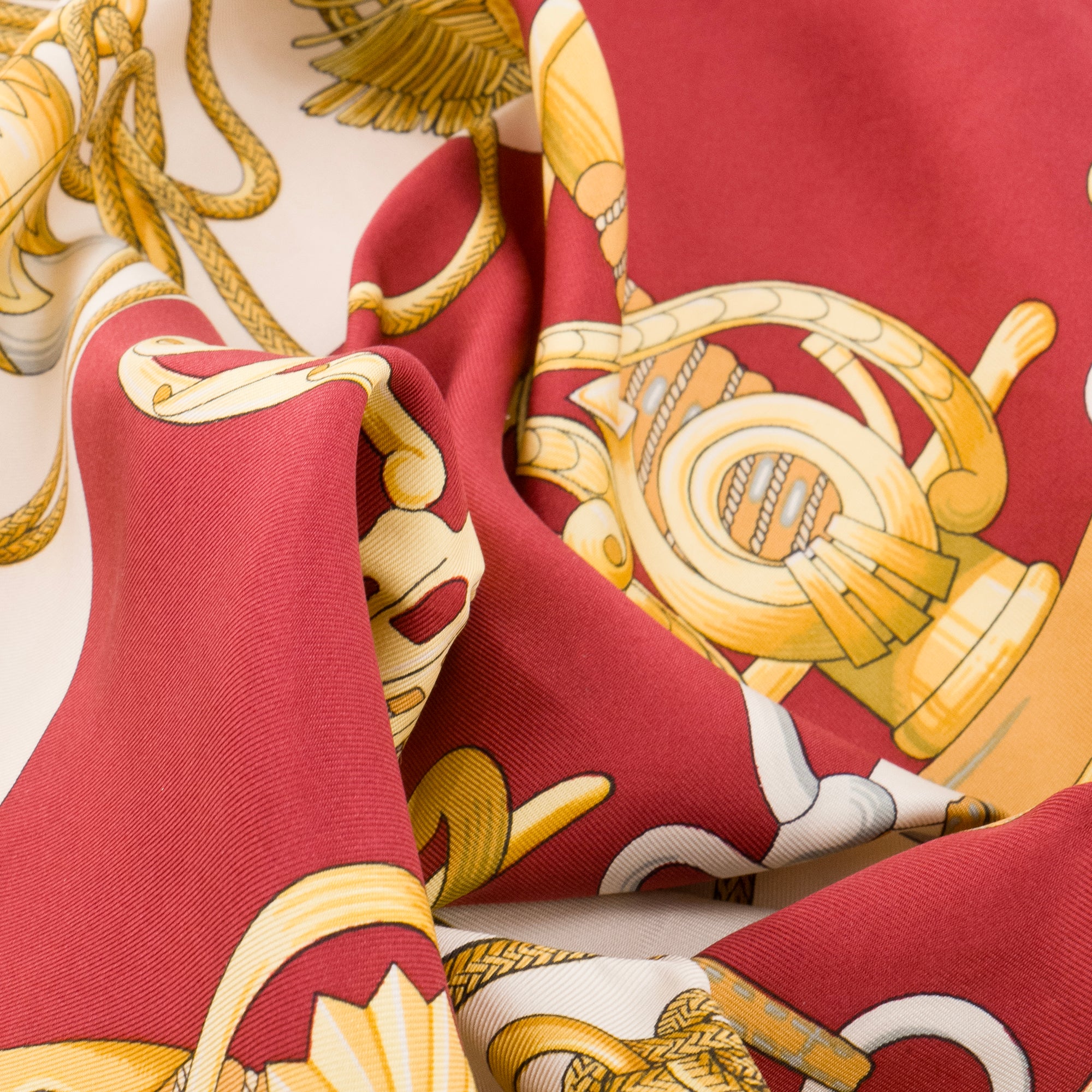 HERMÈS - Carré 90 Cliquetis Hermès en soie multicolore