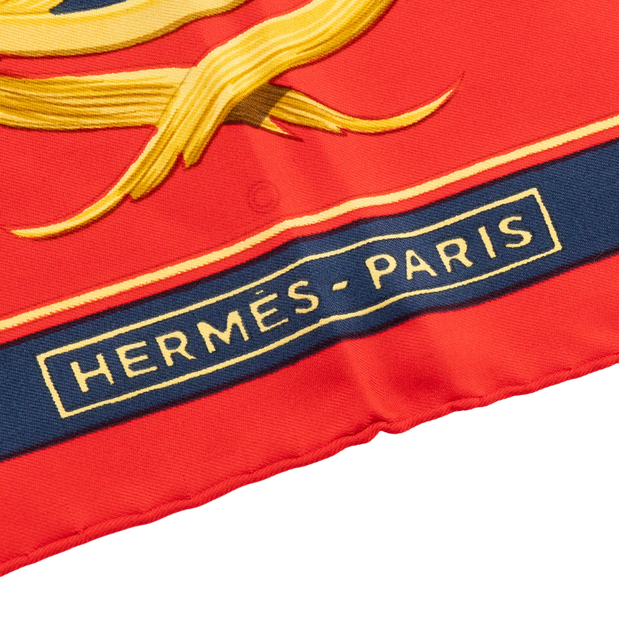 HERMÈS - Carré 90 Couronnes Hermès en soie multicolore