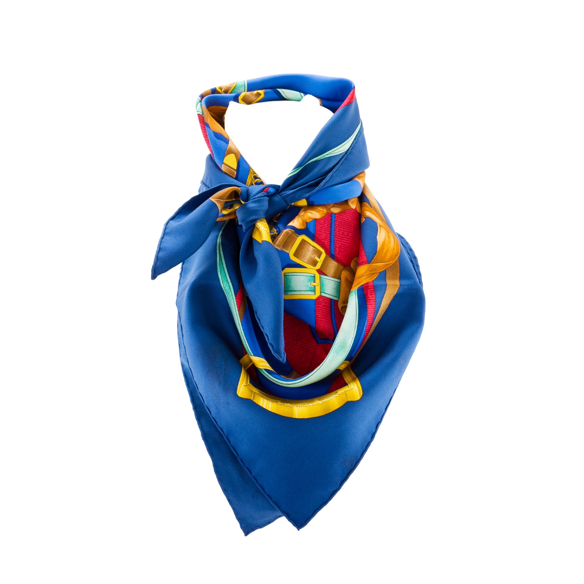 HERMÈS - Carré 90 Grand Manège Hermès en soie multicolore