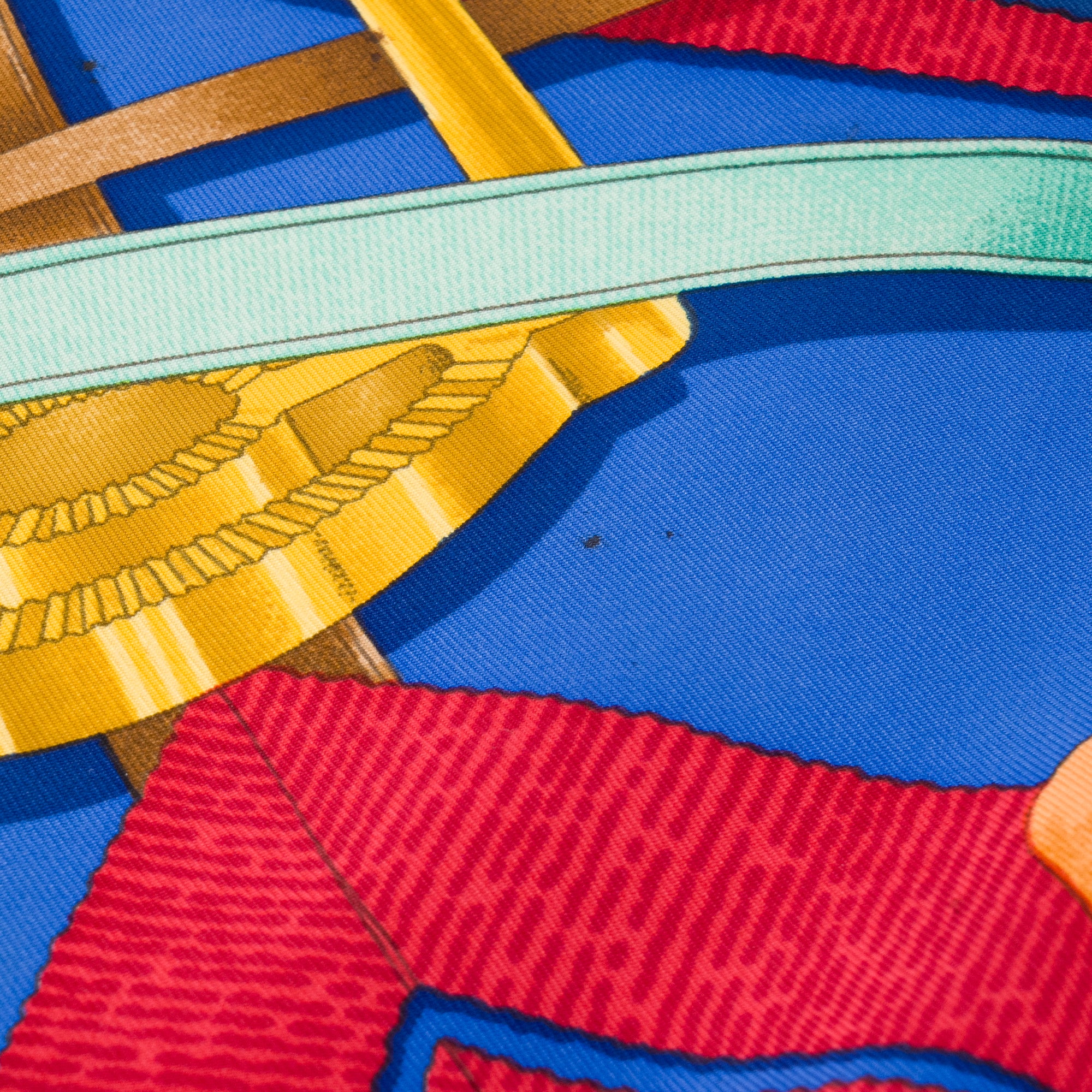 HERMÈS - Carré 90 Grand Manège Hermès en soie multicolore