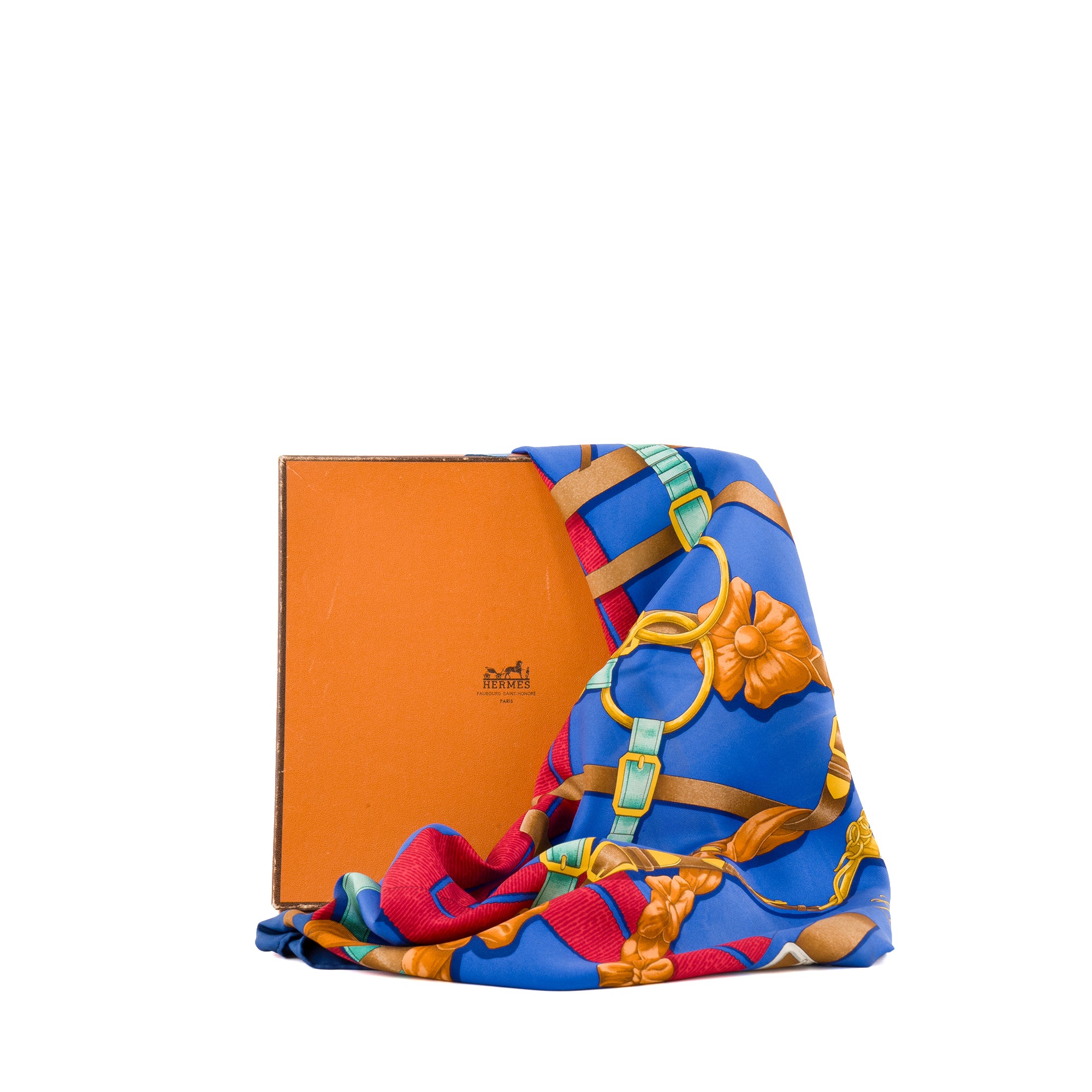 HERMÈS - Carré 90 Grand Manège Hermès en soie multicolore