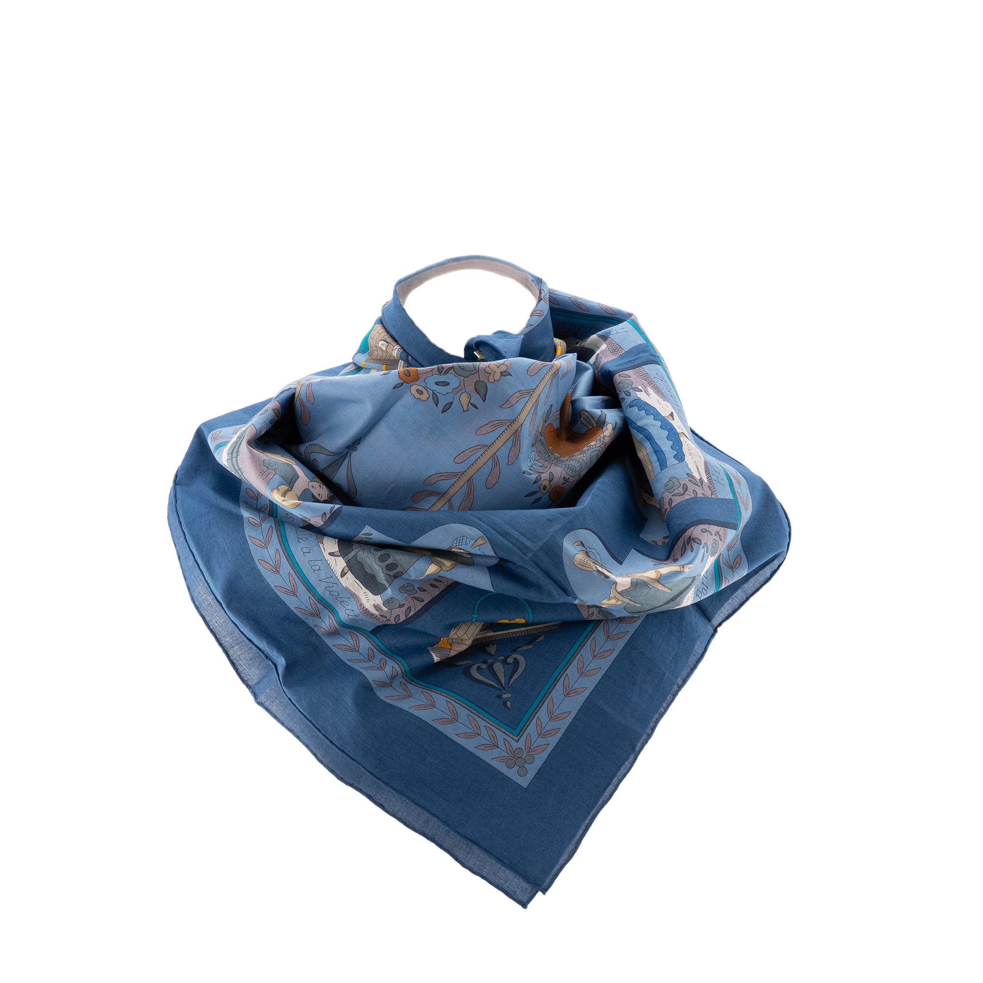 HERMÈS - Hermès 90 scarf in multicolored cotton