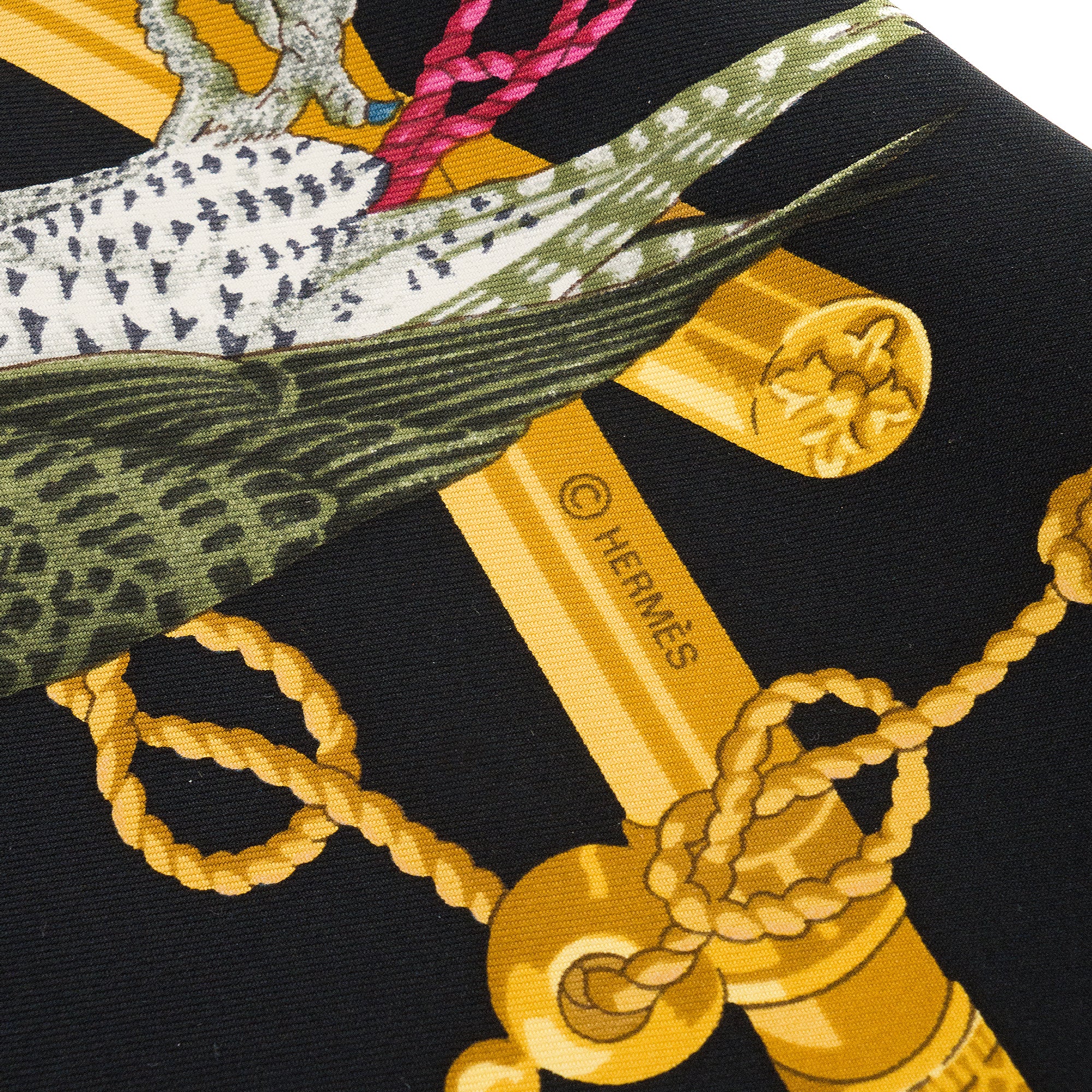 HERMÈS - Carré 90 Les Oiseaux Du Roy Hermès en soie multicolore