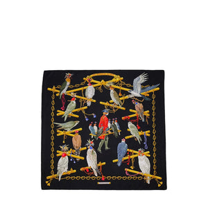 HERMÈS - Carré 90 Les Oiseaux Du Roy Hermès en soie multicolore