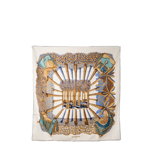 HERMÈS - Carré 90 Ombres et Lumières Hermès en soie multicolore