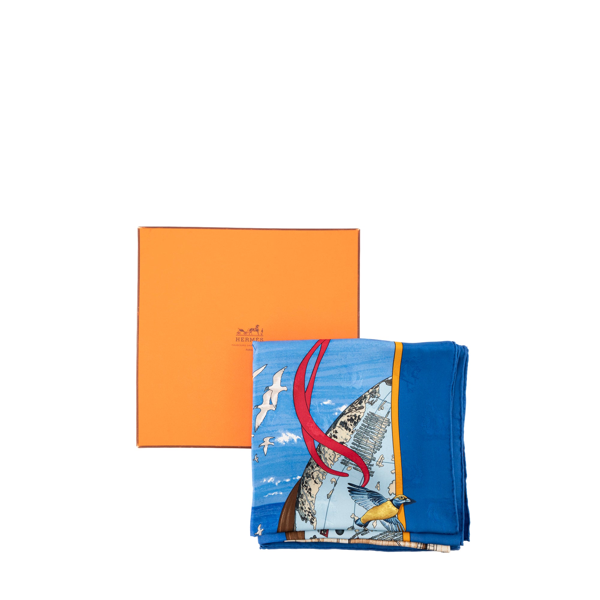 HERMÈS - Carré 90 Ordre Souverain de Malte Hermès en soie multicolore