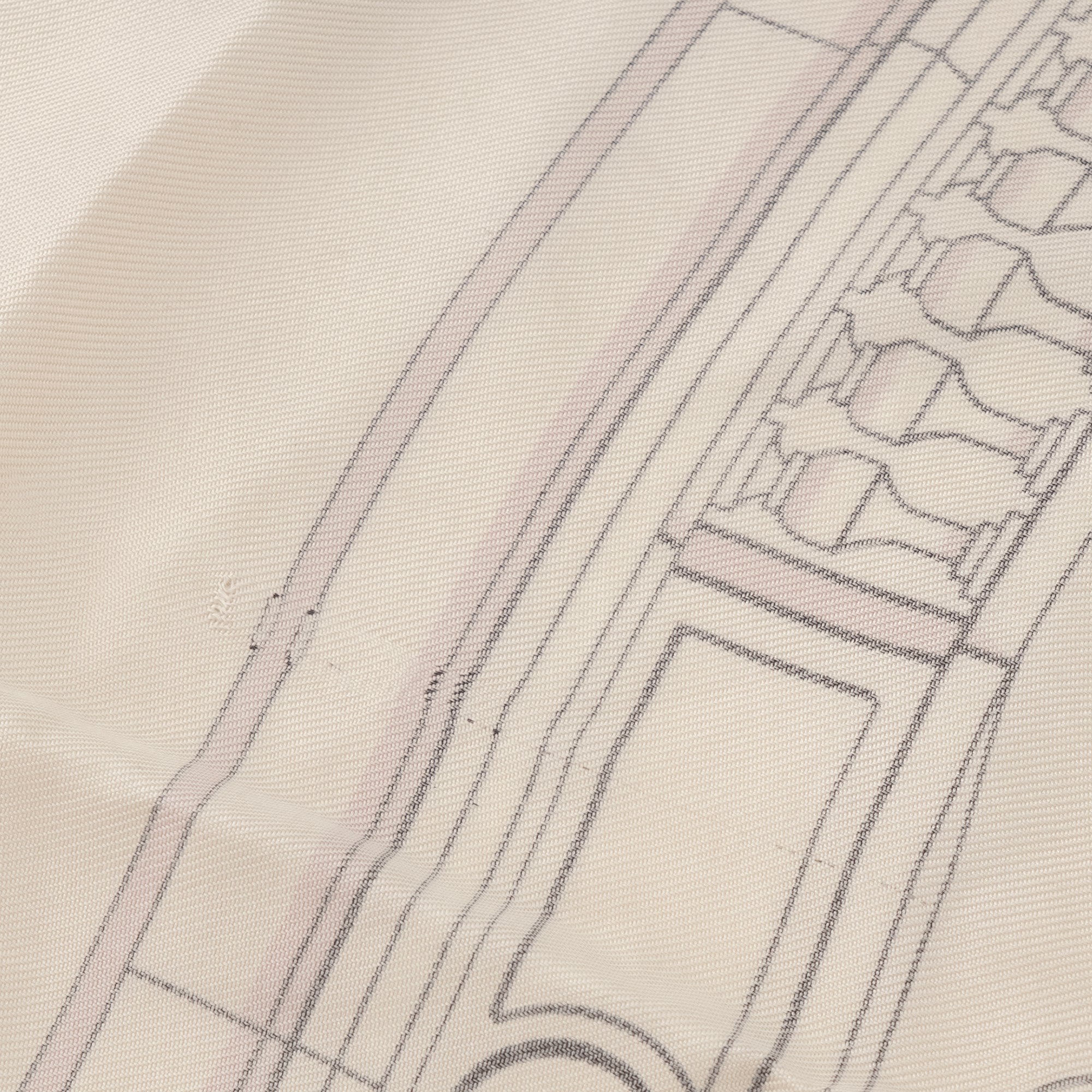 HERMÈS - Carré 90 Quai aux Fleurs Hermès en soie multicolore